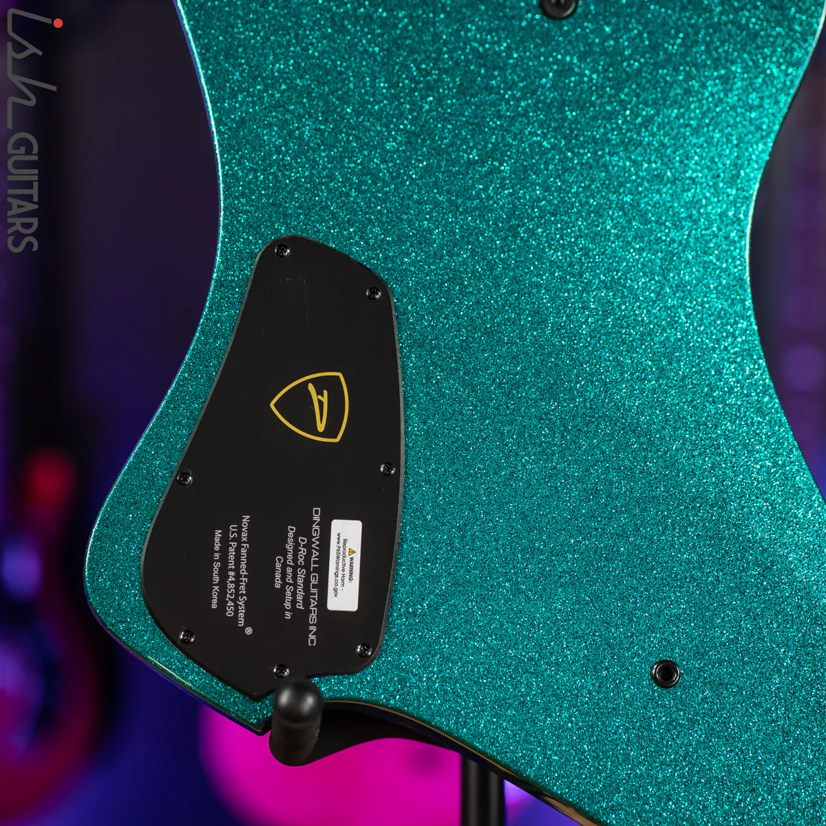 Dingwall D-Roc 5-String Bass Gloss Metal Flake Aquamarine - Image 10