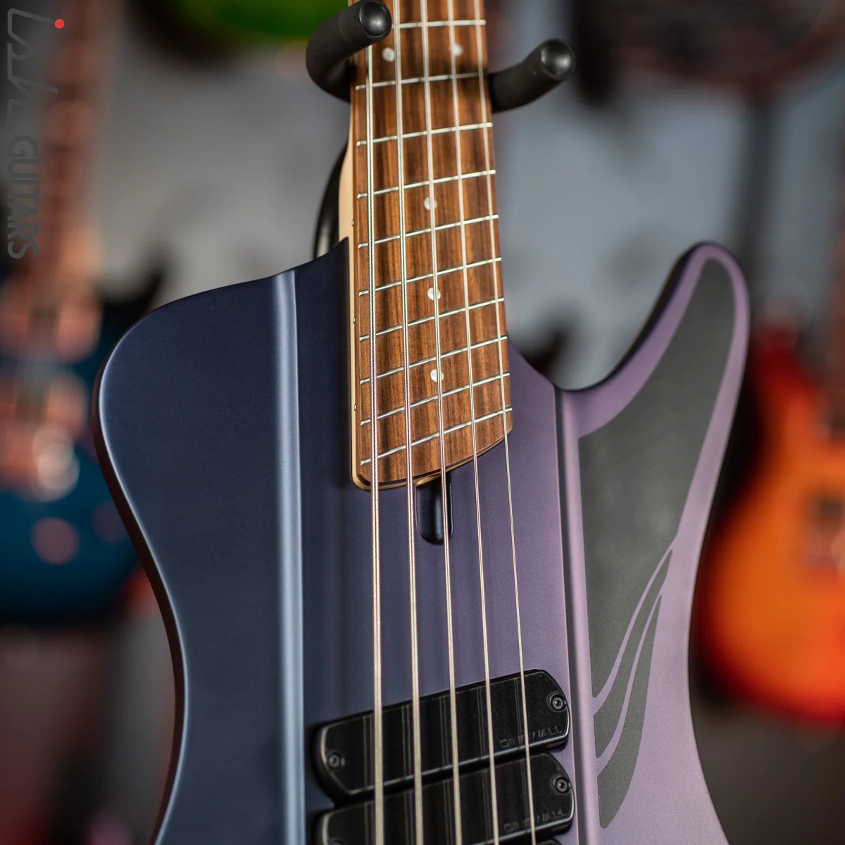 Dingwall D-Roc 5-String Bass Matte Blue to Purple Colorshift - Image 4
