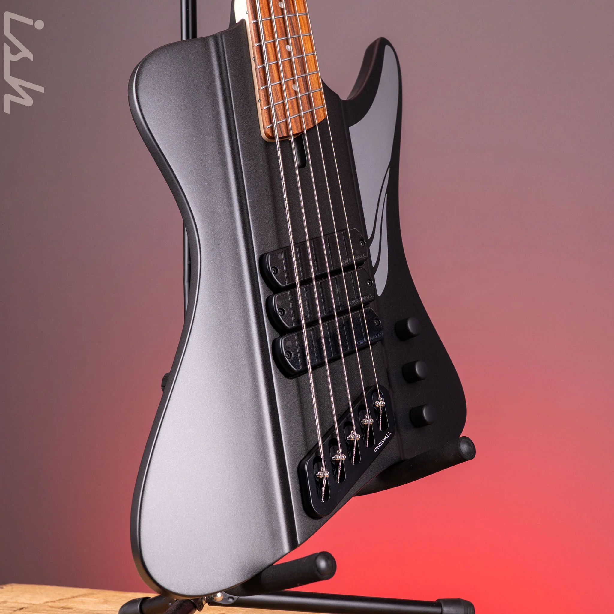 Dingwall D-Roc 5-String Bass Matte Metallic Black - Image 3