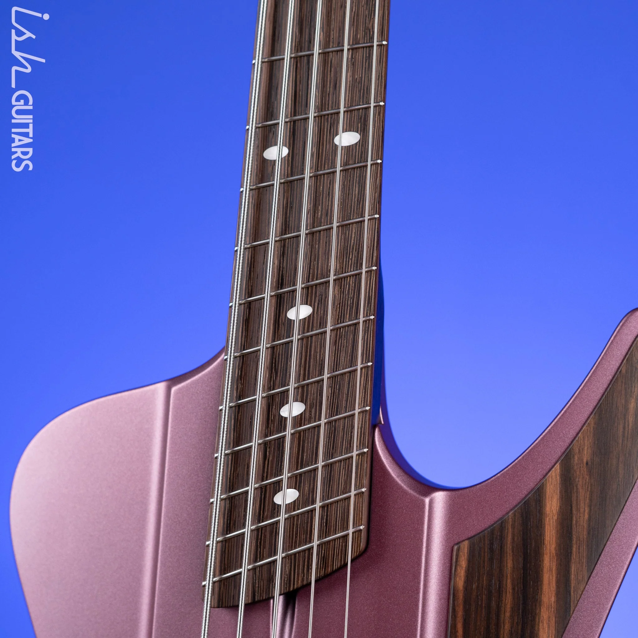 Dingwall D-Roc Custom 5-String Bass Guitar Burgundy Mist Metallic - Image 5