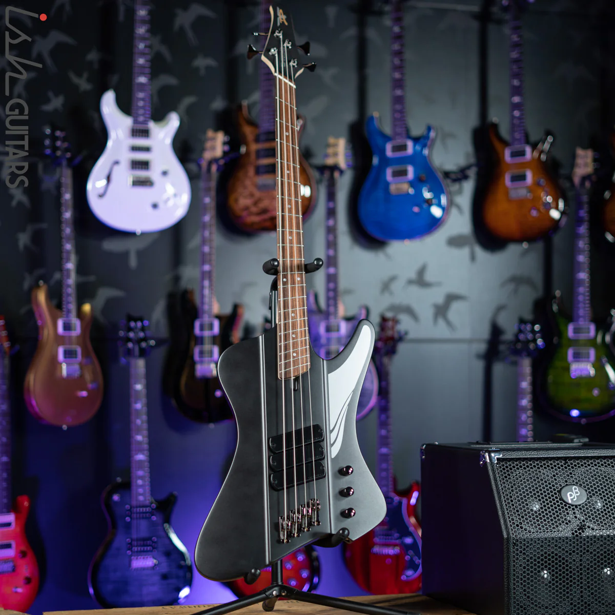 Dingwall D-Roc Standard 4-String Bass Matte Metallic Black - Image 2