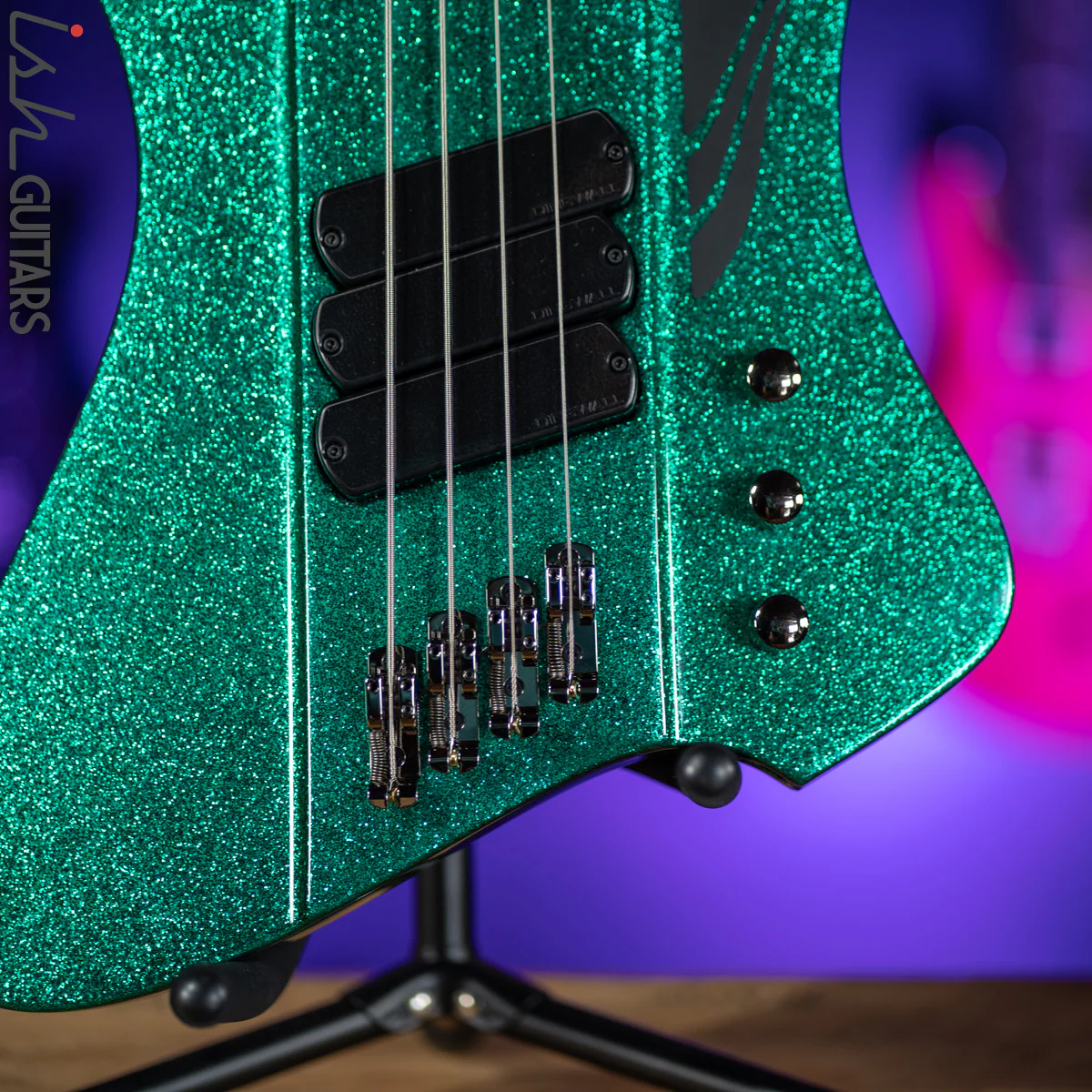 Dingwall D-Roc Standard 4-String Gloss Metalflake Aquamarine - Image 4