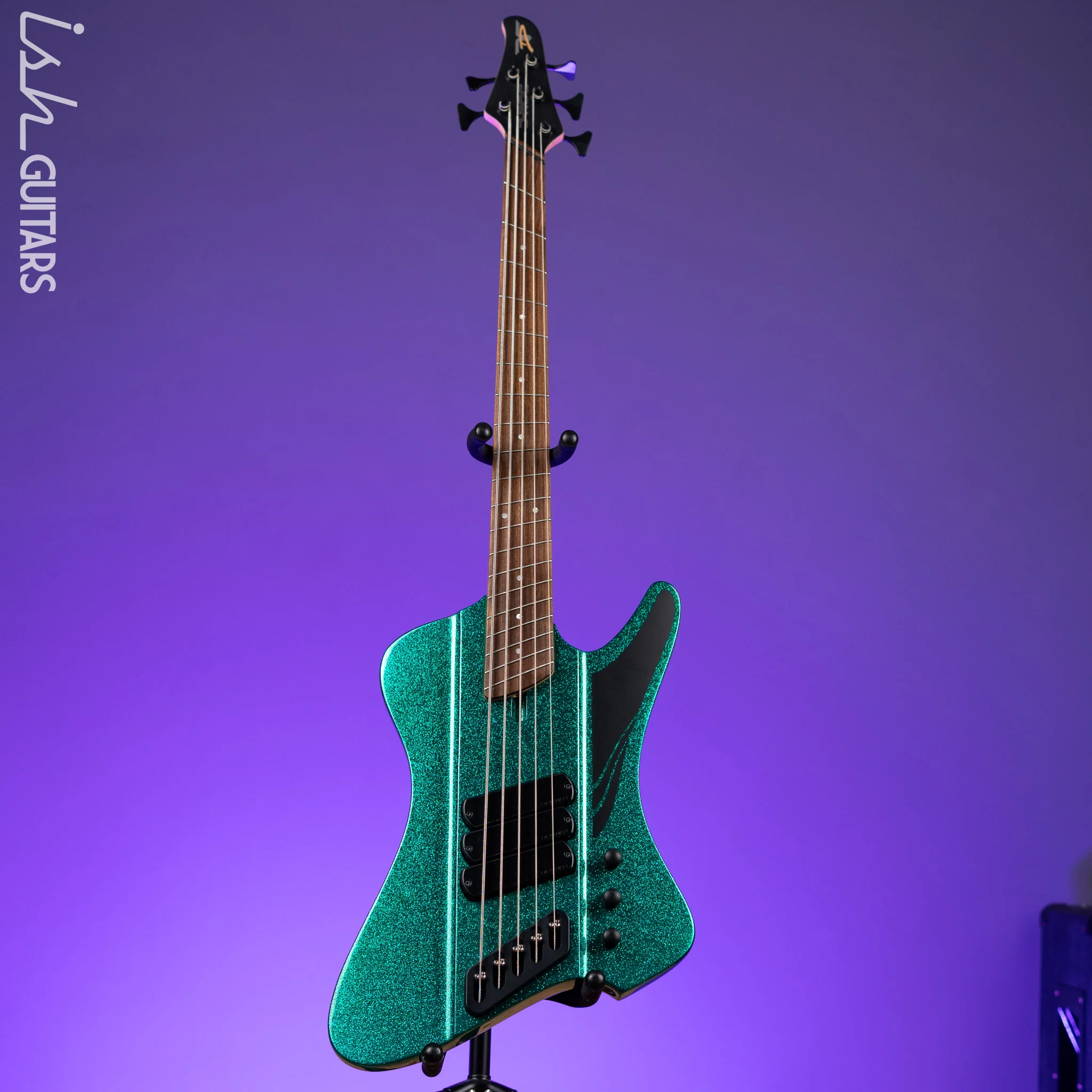 Dingwall D-Roc Standard 5-String Bass Aquamarine Metalflake Gloss - Image 2