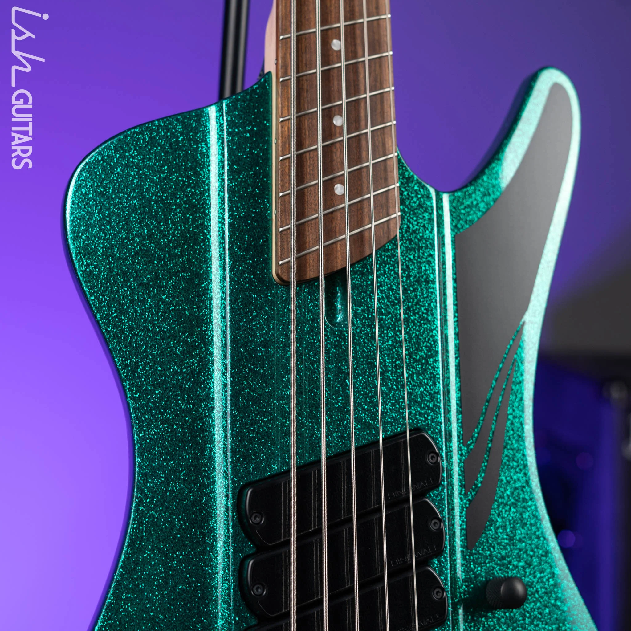 Dingwall D-Roc Standard 5-String Bass Aquamarine Metalflake Gloss - Image 3