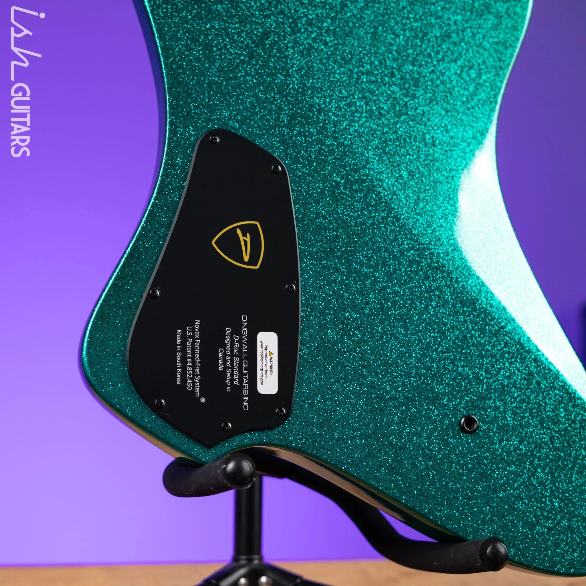 Dingwall D-Roc Standard 5-String Bass Aquamarine Metalflake Gloss - Image 9