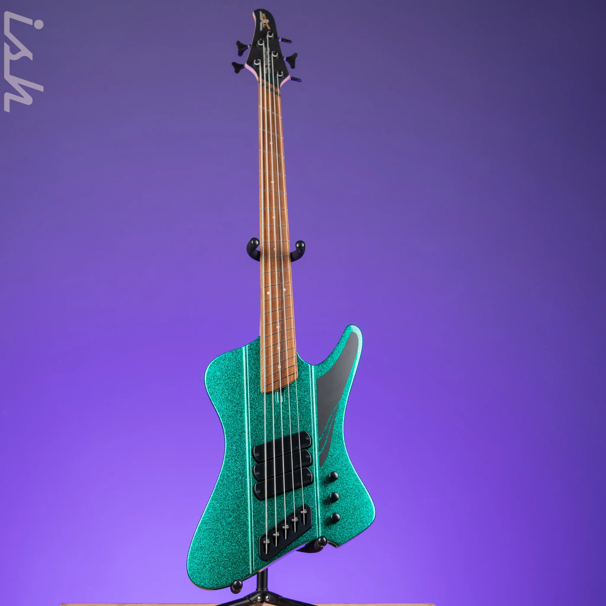 Dingwall D-Roc Standard 5-String Bass Aquamarine Metalflake Gloss - Image 2