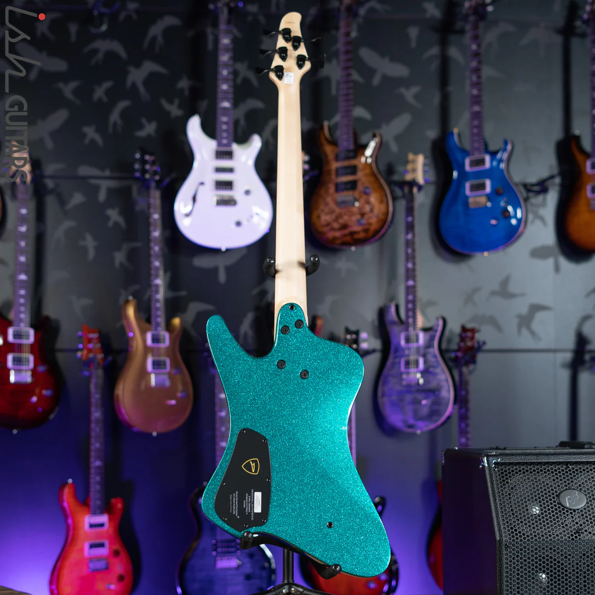 Dingwall D-Roc Standard 5-String Bass Aquamarine Metalflake Gloss - Image 6