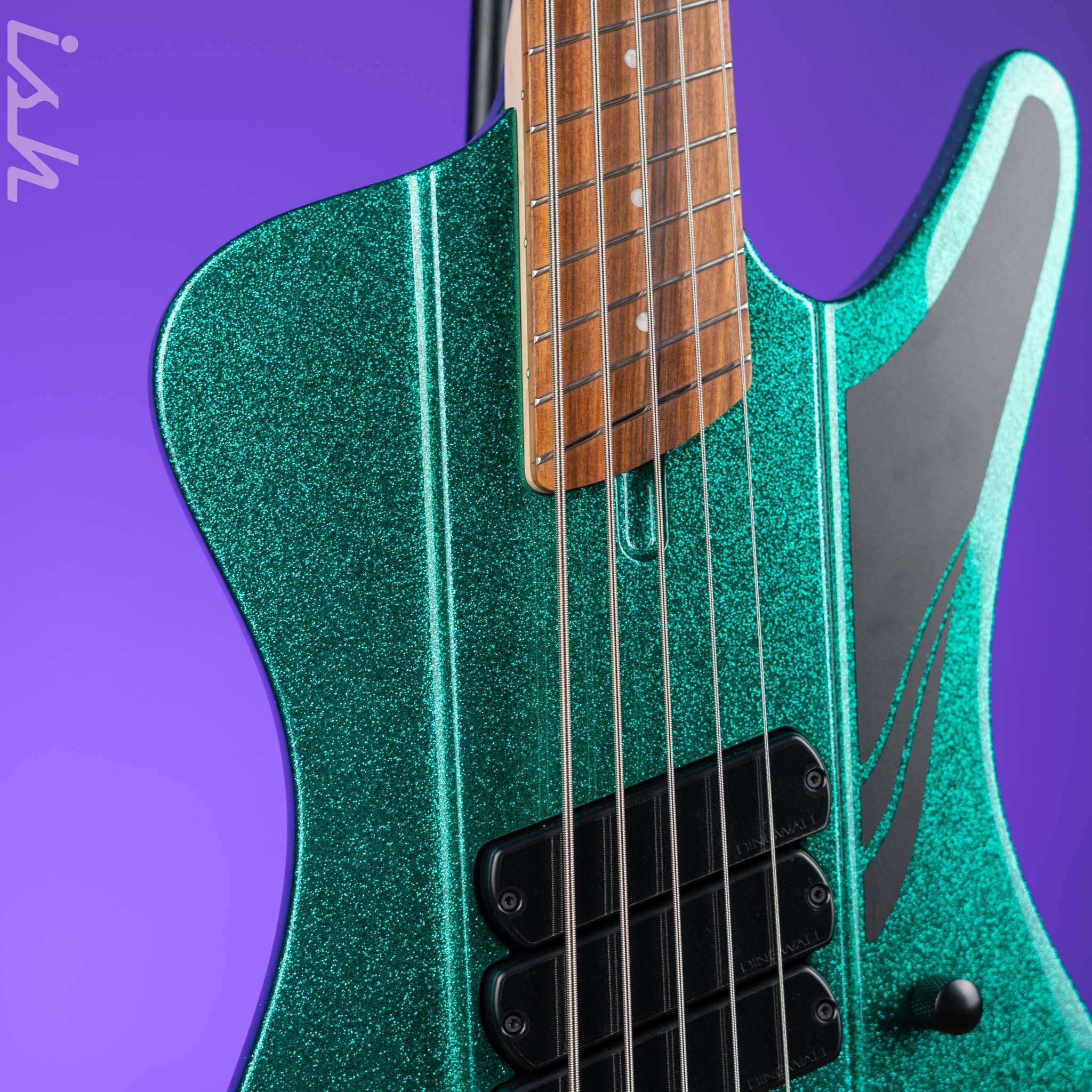 Dingwall D-Roc Standard 5-String Bass Aquamarine Metalflake Gloss Demo - Image 3