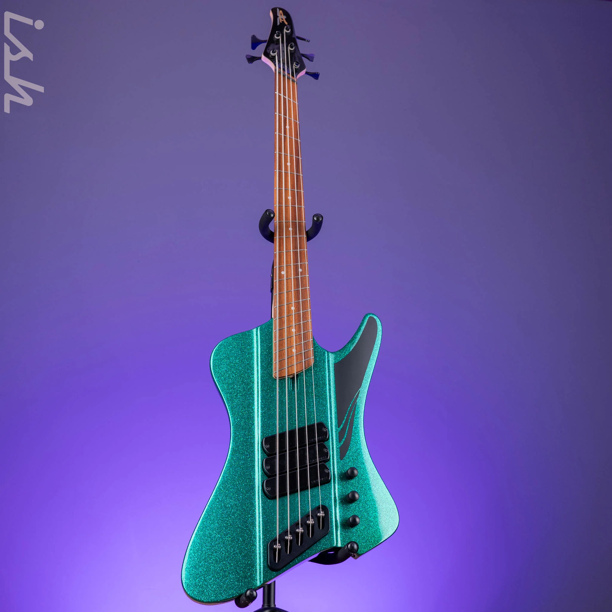 Dingwall D-Roc Standard 5-String Bass Gloss Metalflake Aquamarine - Image 2