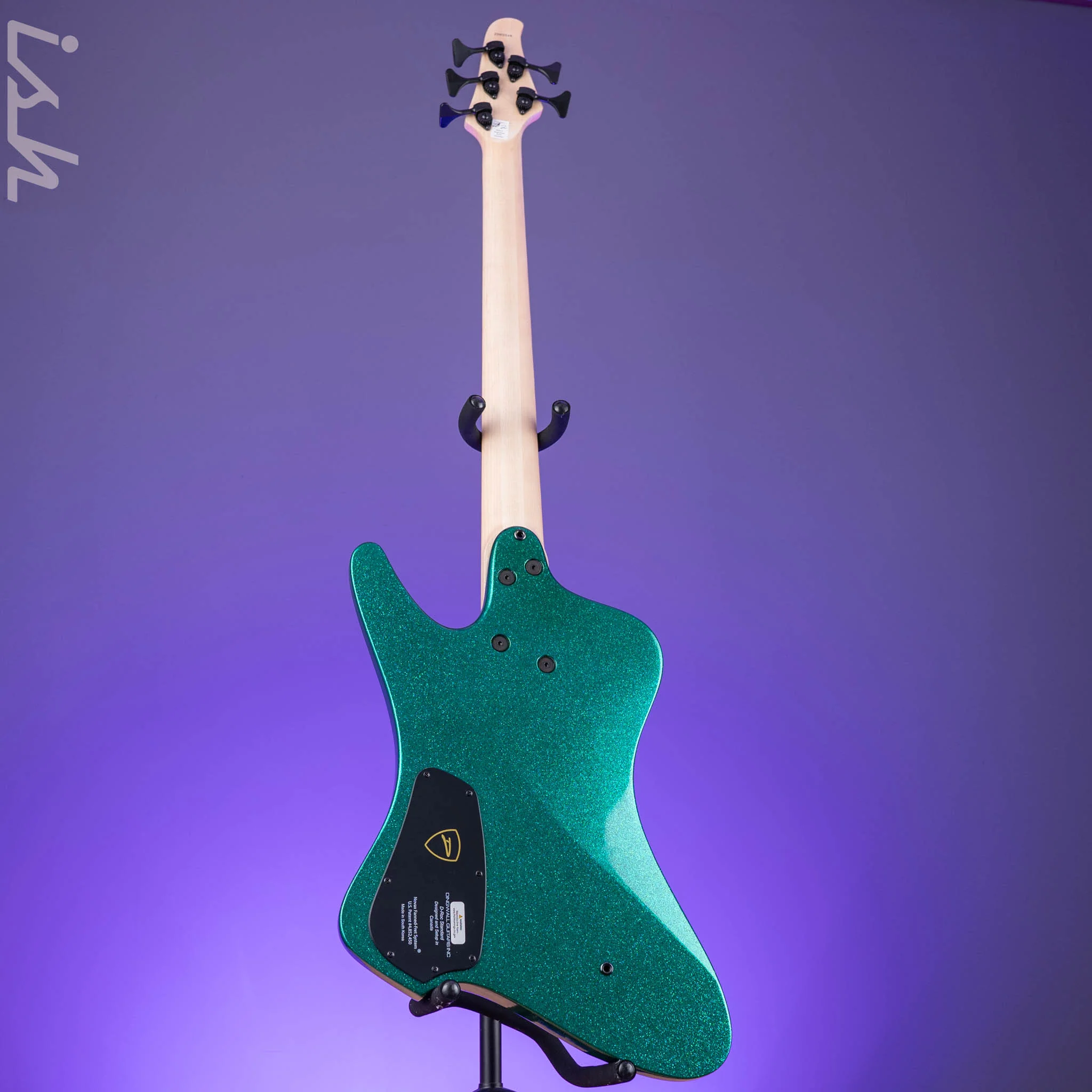 Dingwall D-Roc Standard 5-String Bass Gloss Metalflake Aquamarine - Image 6