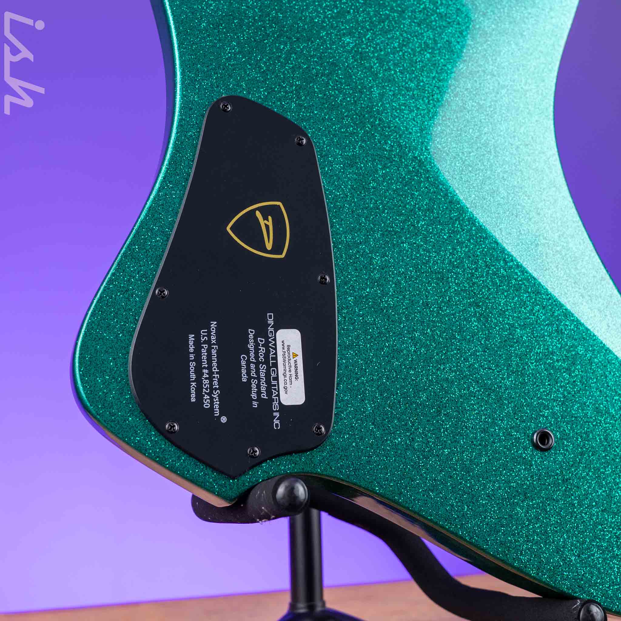 Dingwall D-Roc Standard 5-String Bass Gloss Metalflake Aquamarine - Image 9