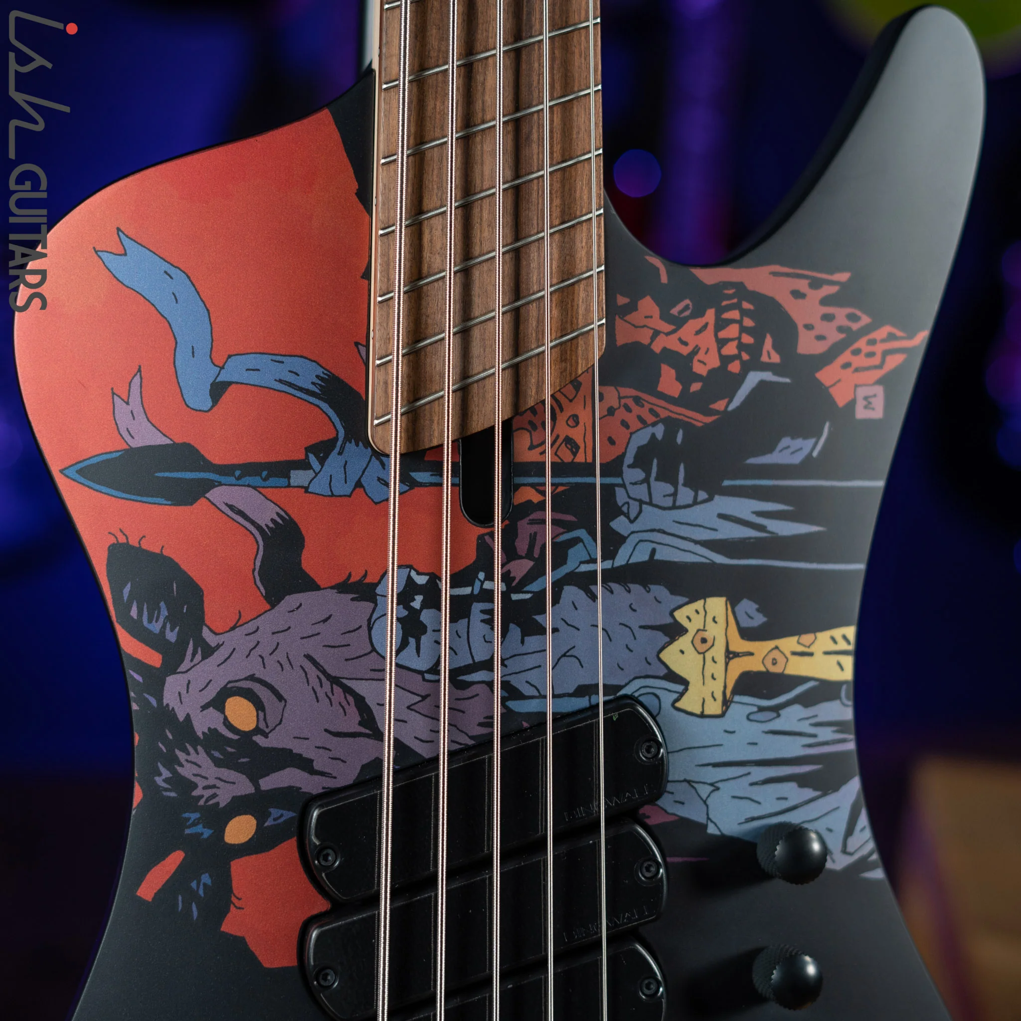 Dingwall D-Roc Standard 5-String Bass Hellboy Graphic - Image 3