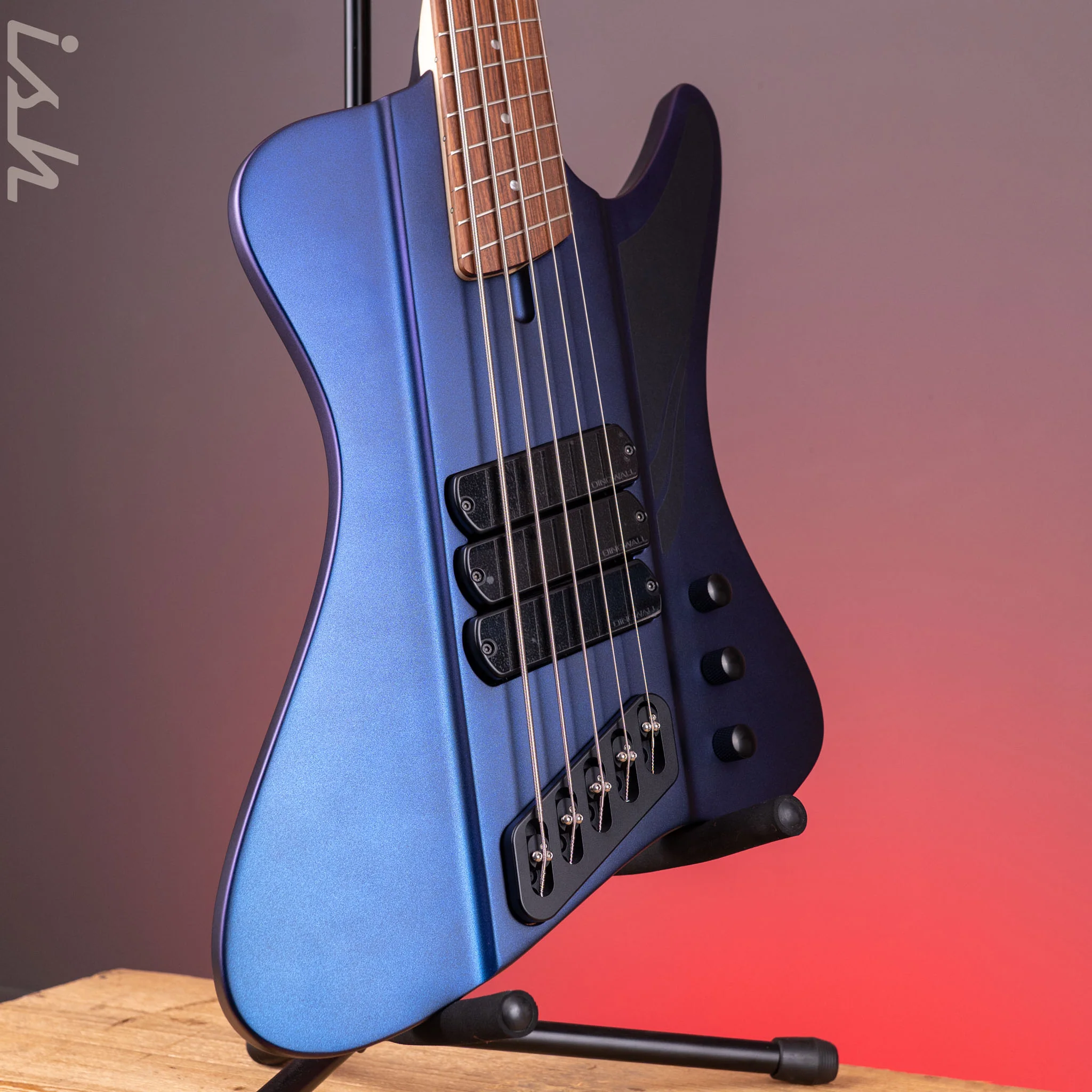 Dingwall D-Roc Standard 5-String Bass Matte Blue to Purple Colorshift B-Stock - Image 3