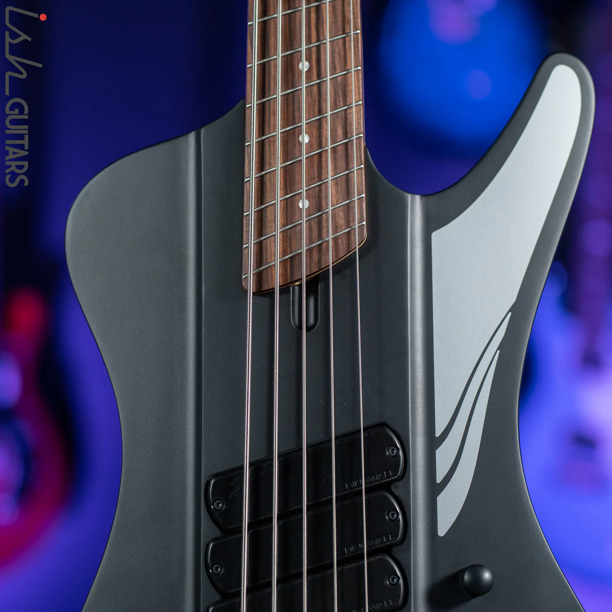Dingwall D-Roc Standard 5-String Bass Matte Metallic Black - Image 3