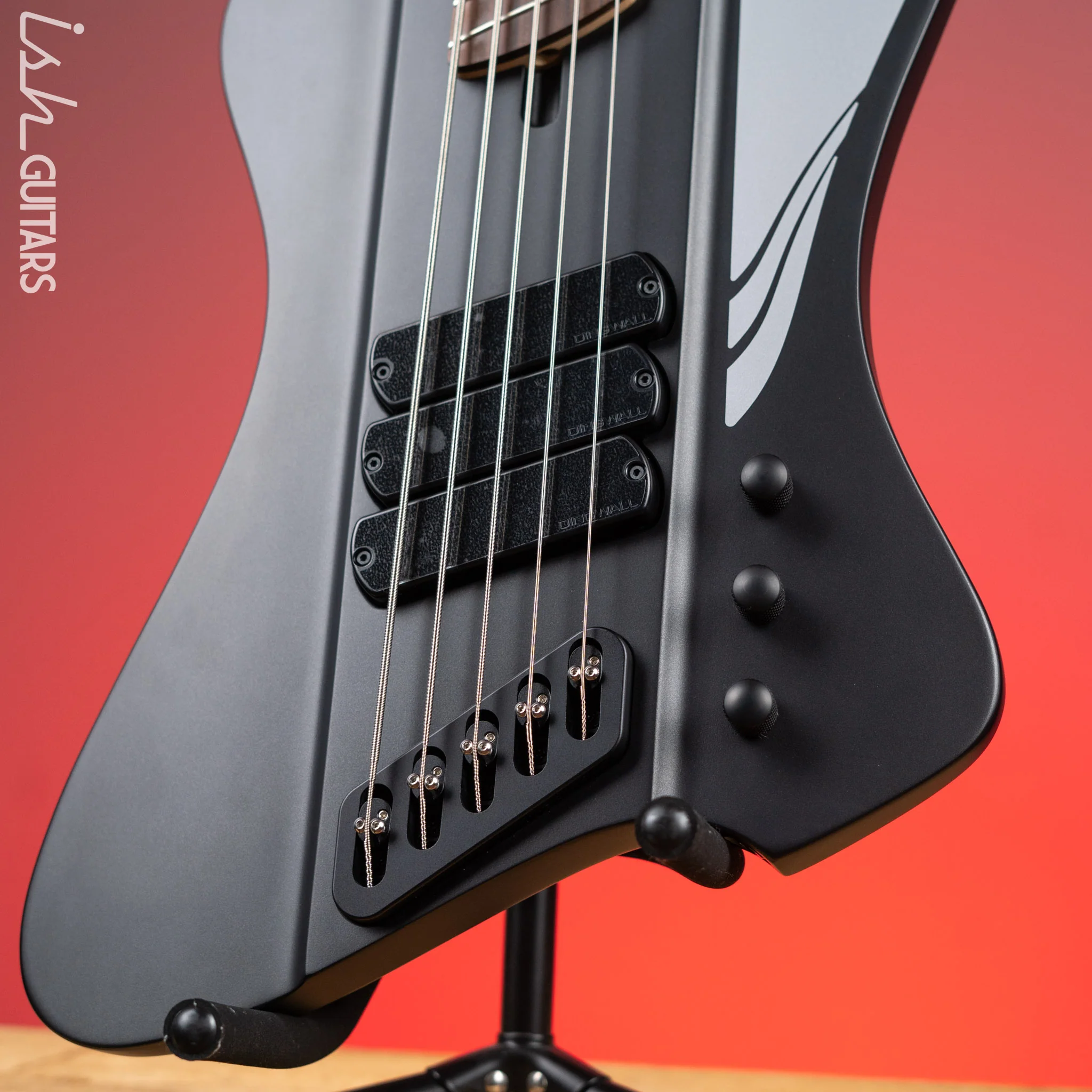 Dingwall D-Roc Standard 5-String Bass Metallic Black Matte - Image 4
