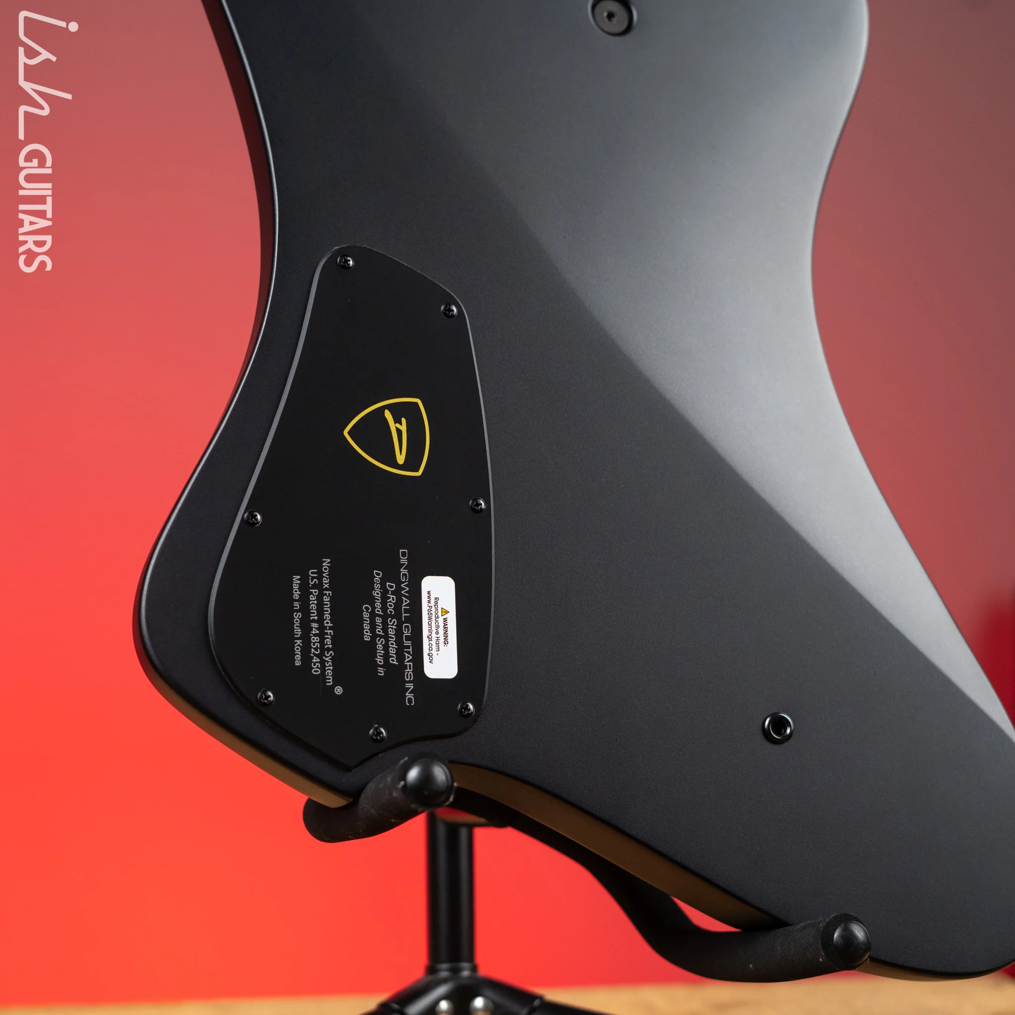 Dingwall D-Roc Standard 5-String Bass Metallic Black Matte - Image 9