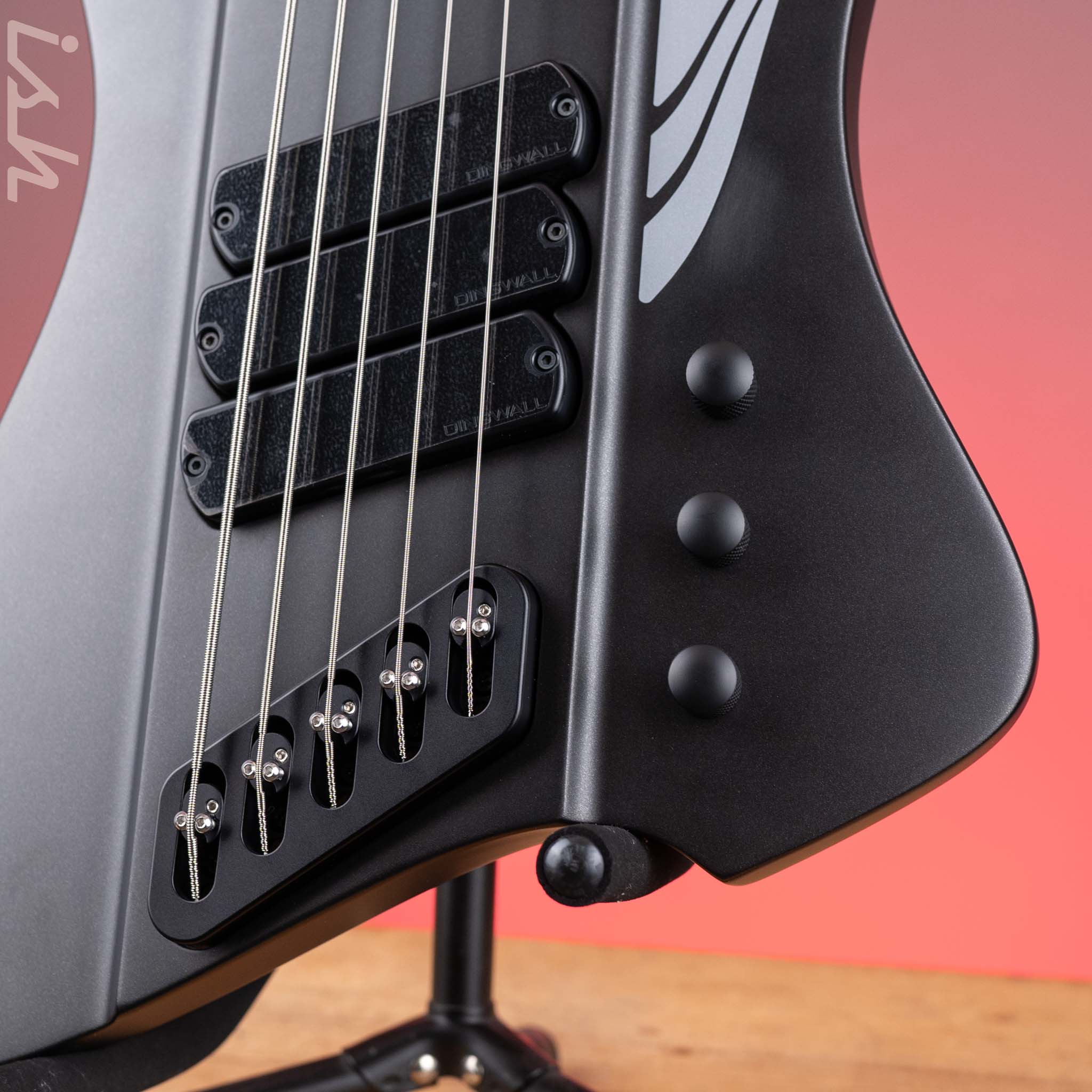 Dingwall D-Roc Standard 5-String Matte Metallic Black - Image 4