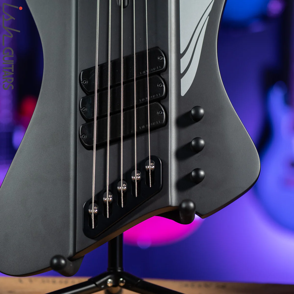 Dingwall D-Roc Standard 5-String Matte Metallic Black - Image 4