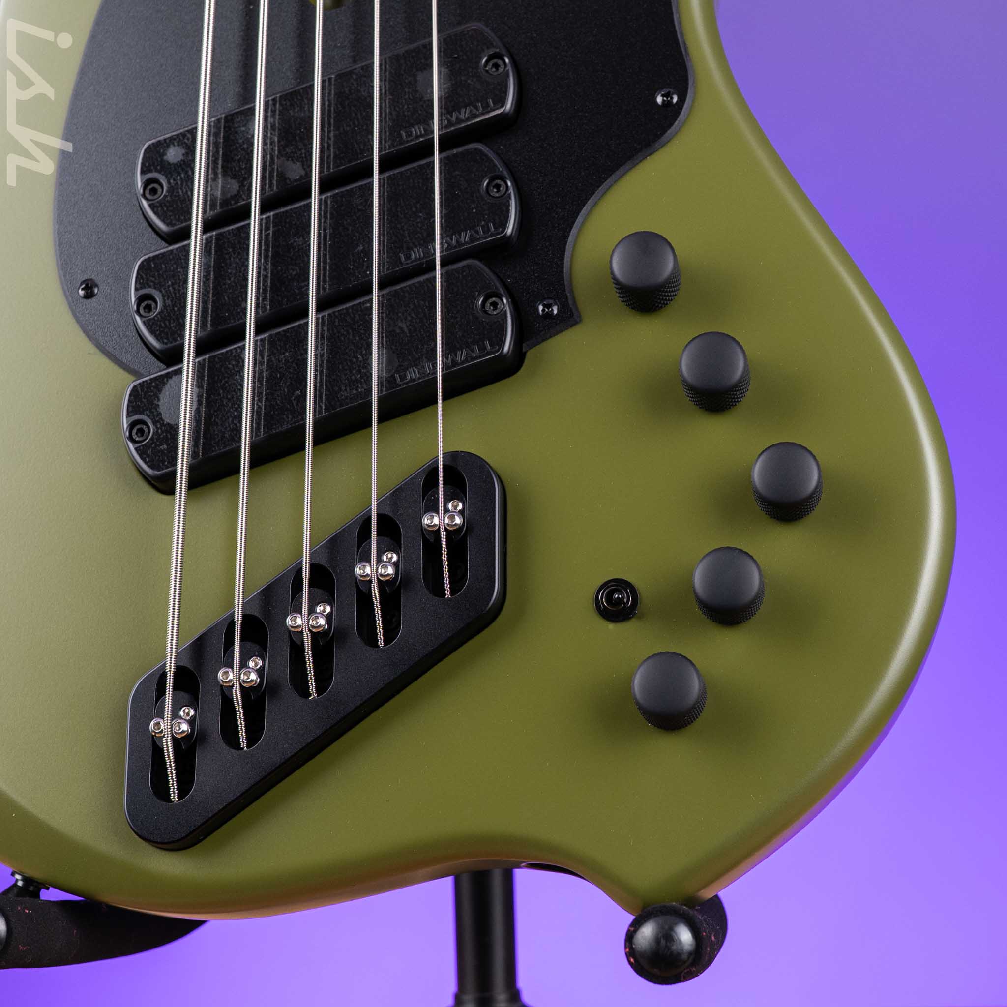 Dingwall Kyle Konkiel Combustion 5-String Bass Matte Army Green - Image 4
