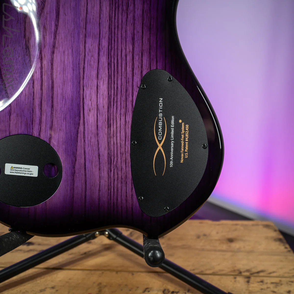 Dingwall 10th Anniversary Combustion LEFT HANDED 5-String 3 PUP Amethystburst Pau Ferro Fretboard - Image 11