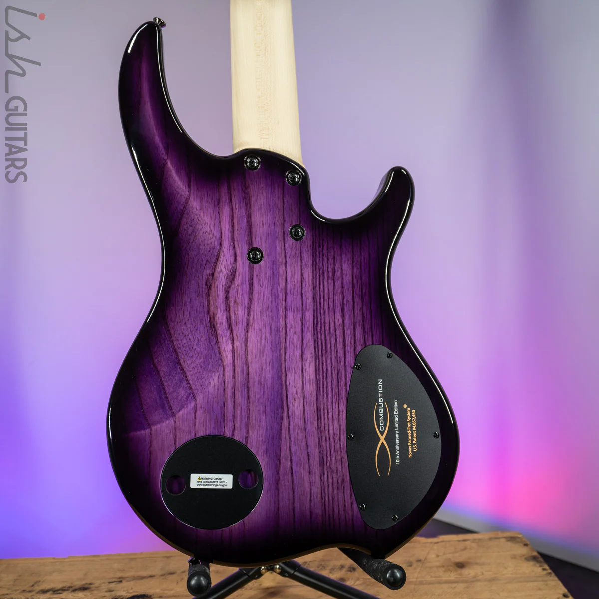 Dingwall 10th Anniversary Combustion LEFT HANDED 5-String 3 PUP Amethystburst Pau Ferro Fretboard - Image 9