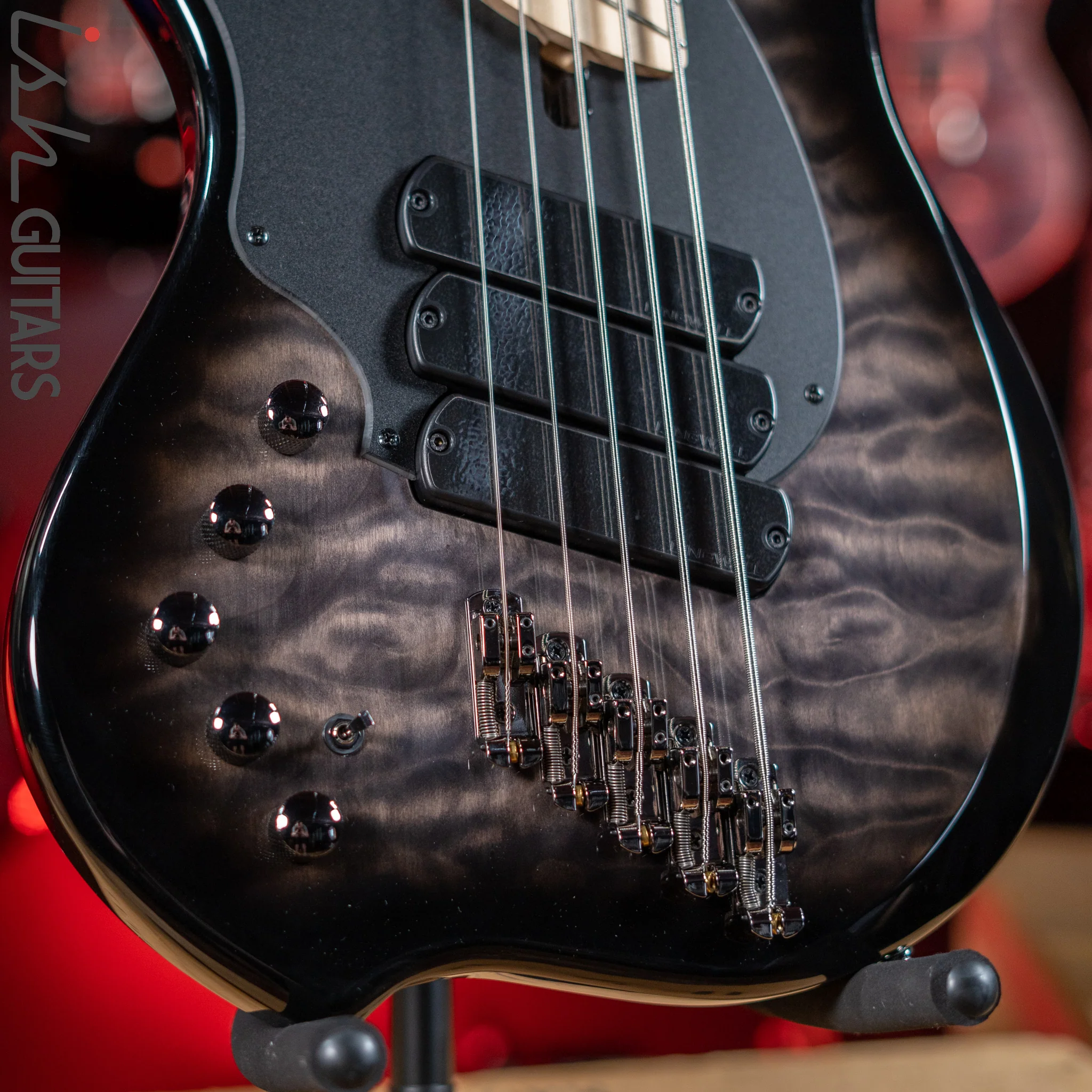 Dingwall Lefty Combustion 5-String Bass 2-Tone Blackburst - Image 4