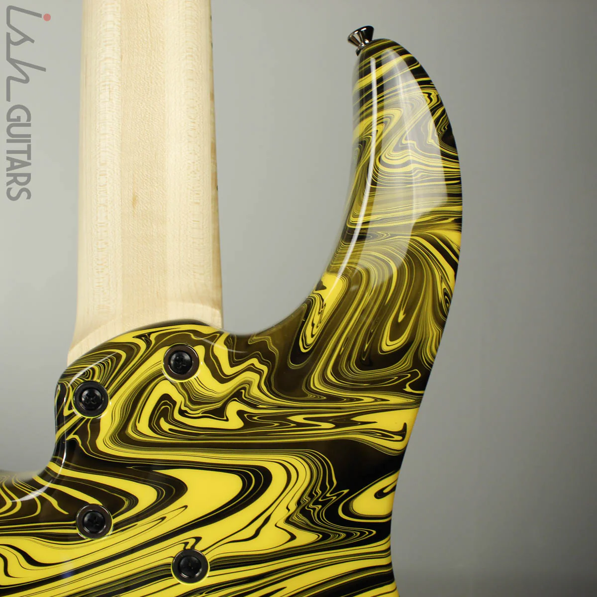 Dingwall Combustion NG-2 5-String Multiscale Bass Ferrari Yellow Swirl Finish - Image 10