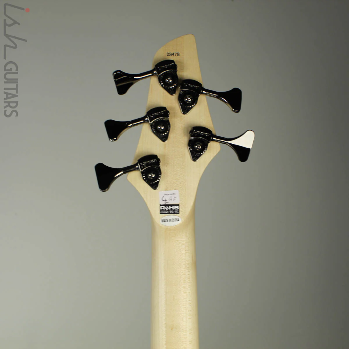 Dingwall Combustion NG-2 5-String Multiscale Bass Ferrari Yellow Swirl Finish - Image 11