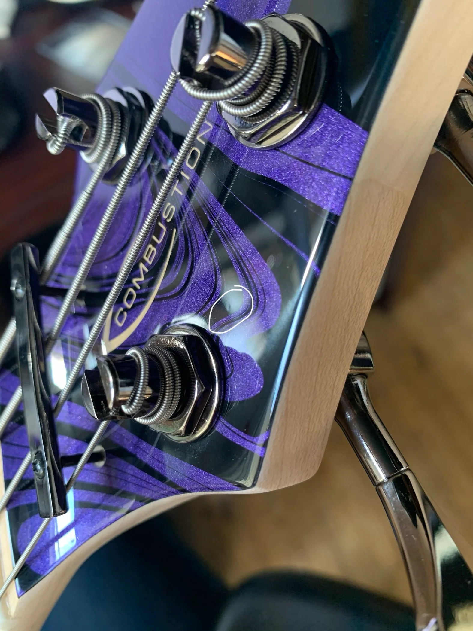 Dingwall NG-3 4-String Purple Metallic Swirl B-STOCK - Image 11