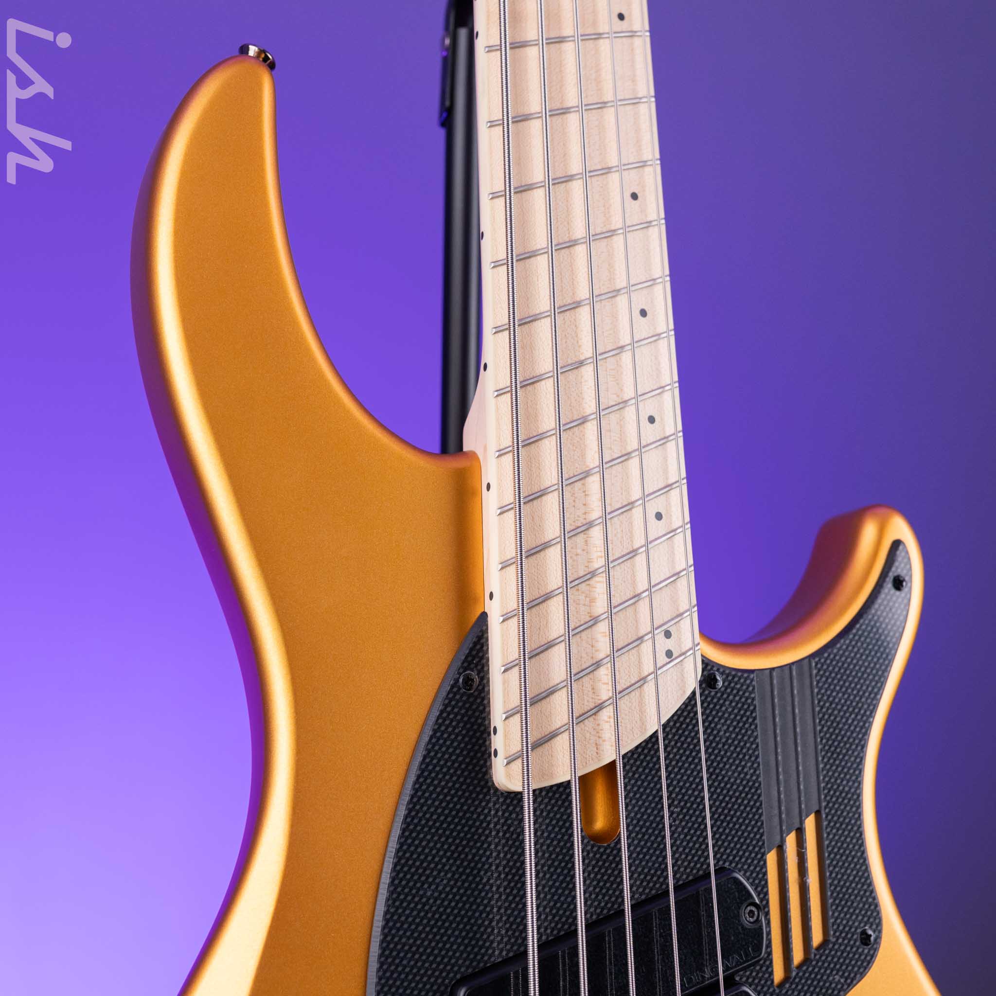 Dingwall NG-3 5-String Bass Guitar Matte Gold Metallic - Image 3