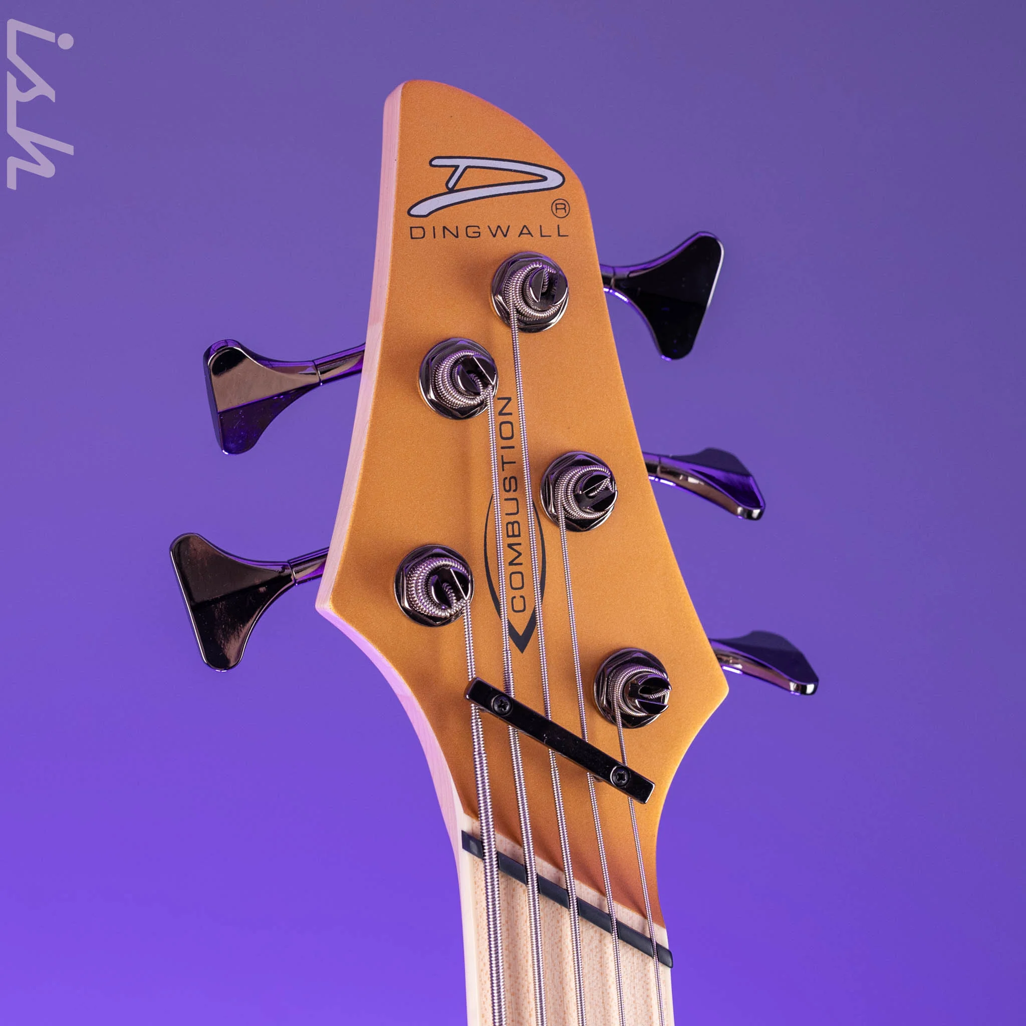 Dingwall NG-3 5-String Bass Guitar Matte Gold Metallic - Image 5