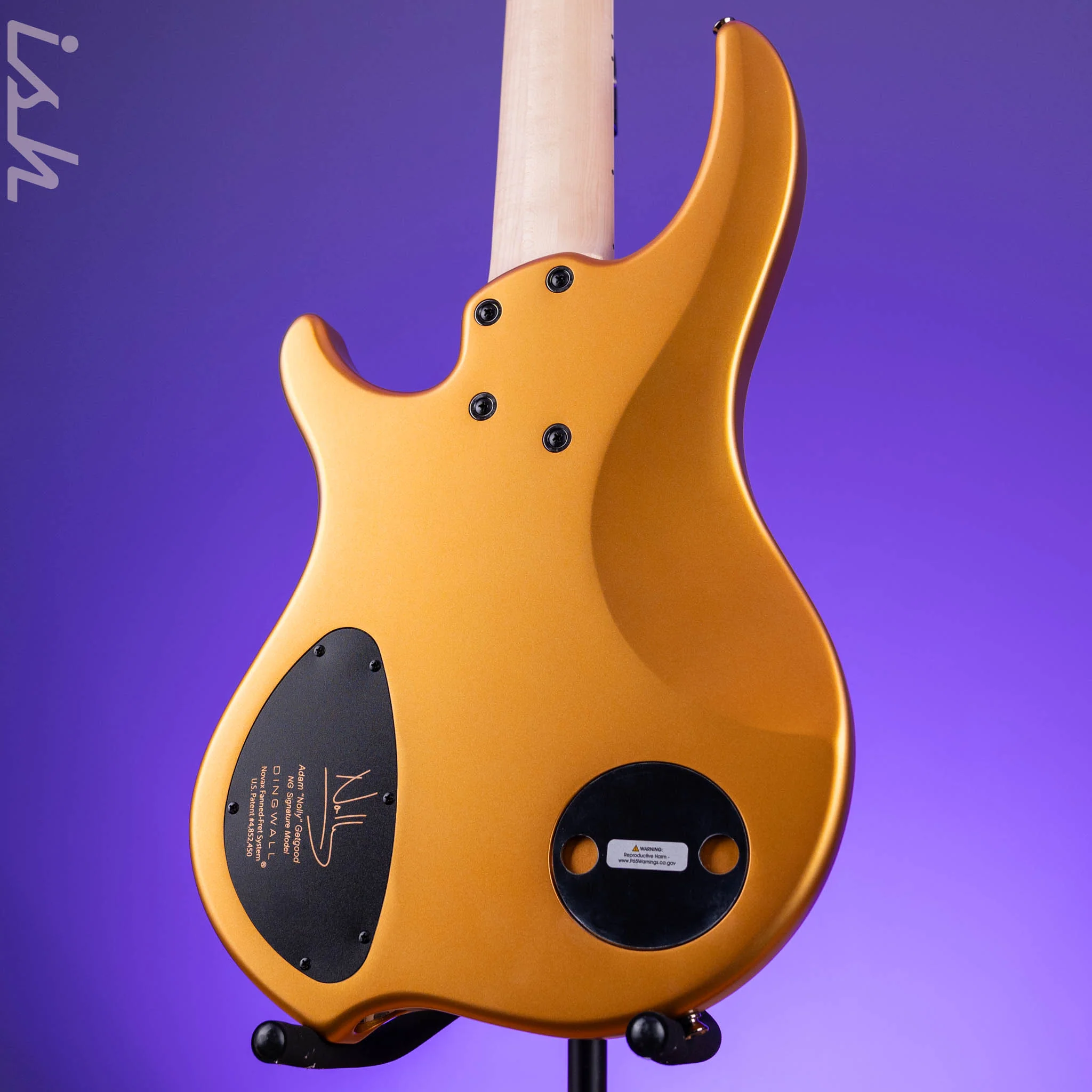 Dingwall NG-3 5-String Bass Guitar Matte Gold Metallic - Image 7
