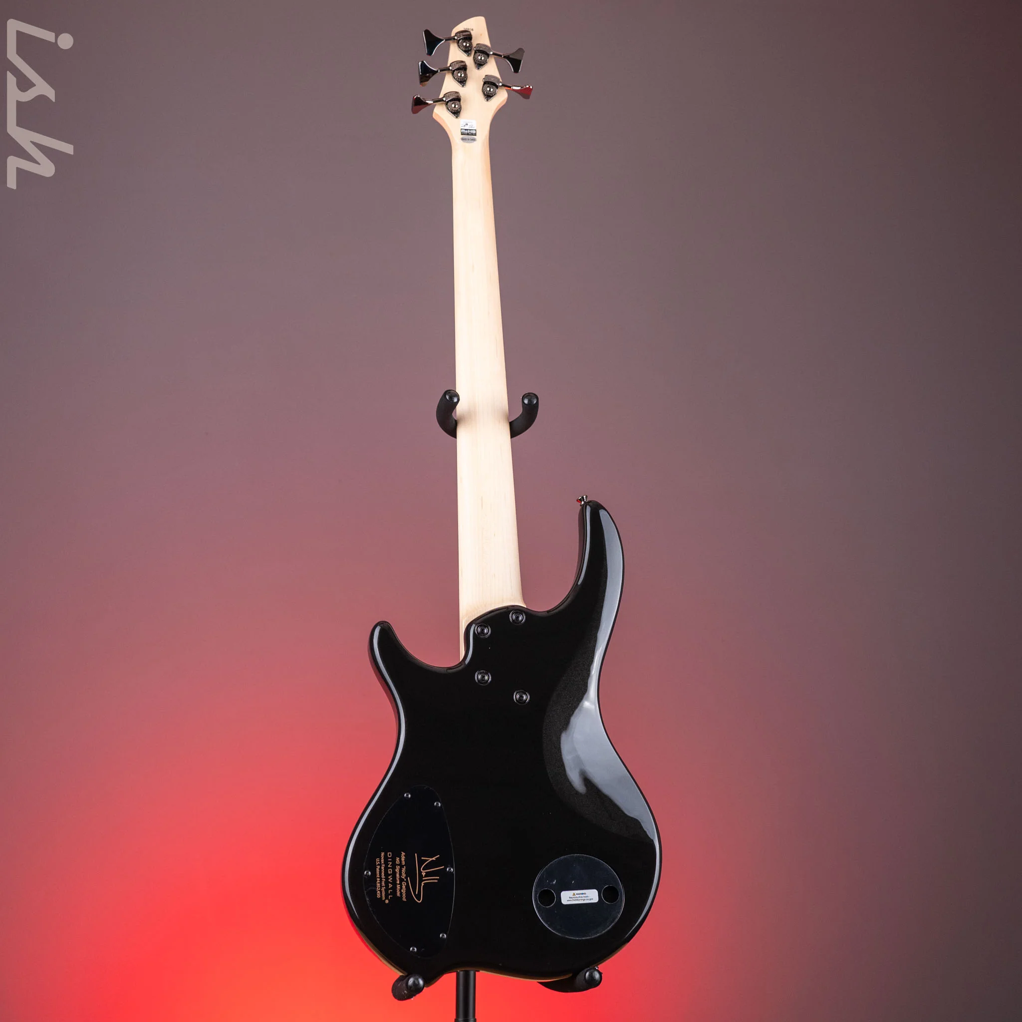 Dingwall NG-3 5-String Bass Guitar Metallic Black - Image 6