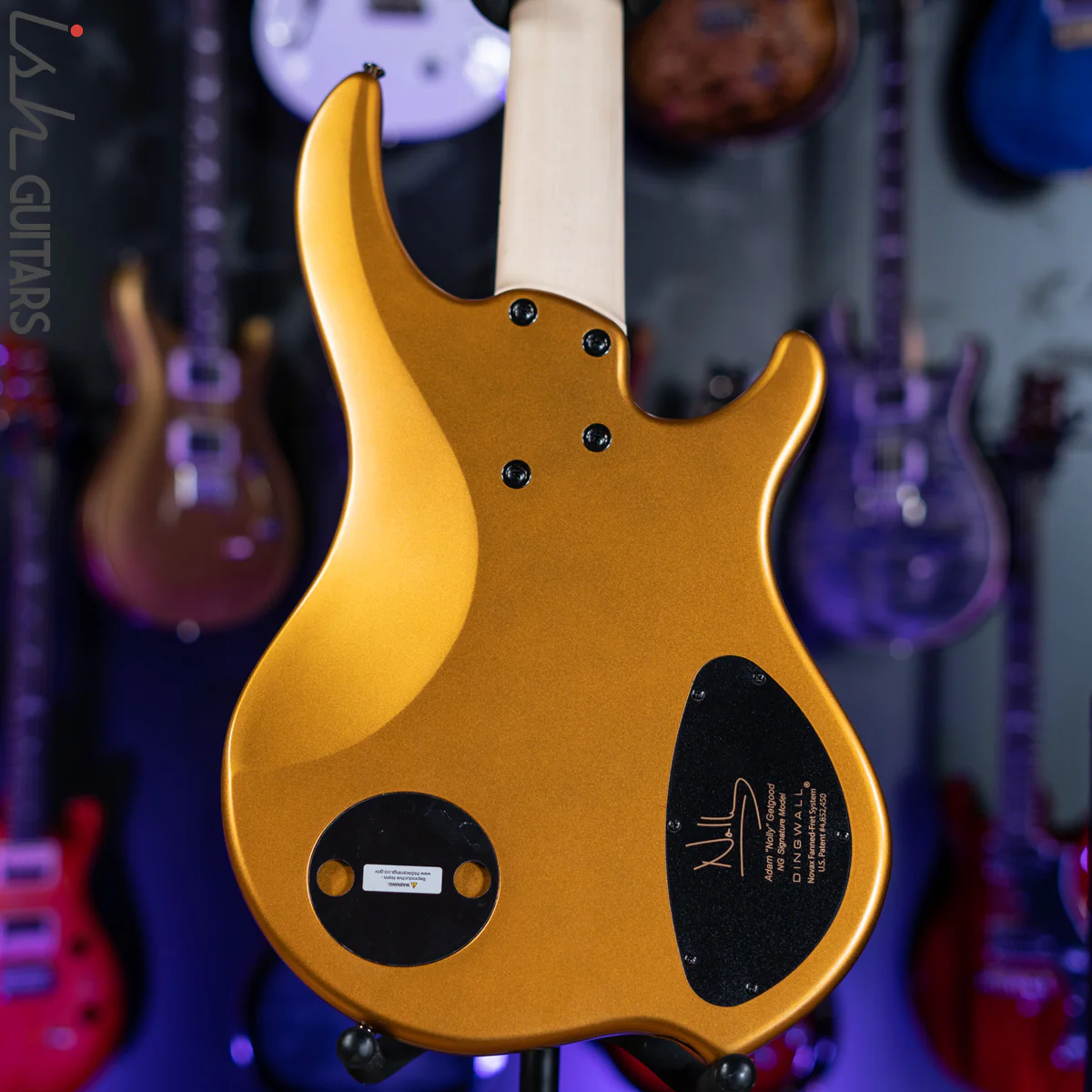 Dingwall NG-3 5-String Bass Left Handed Metallic Gold Matte - Image 7
