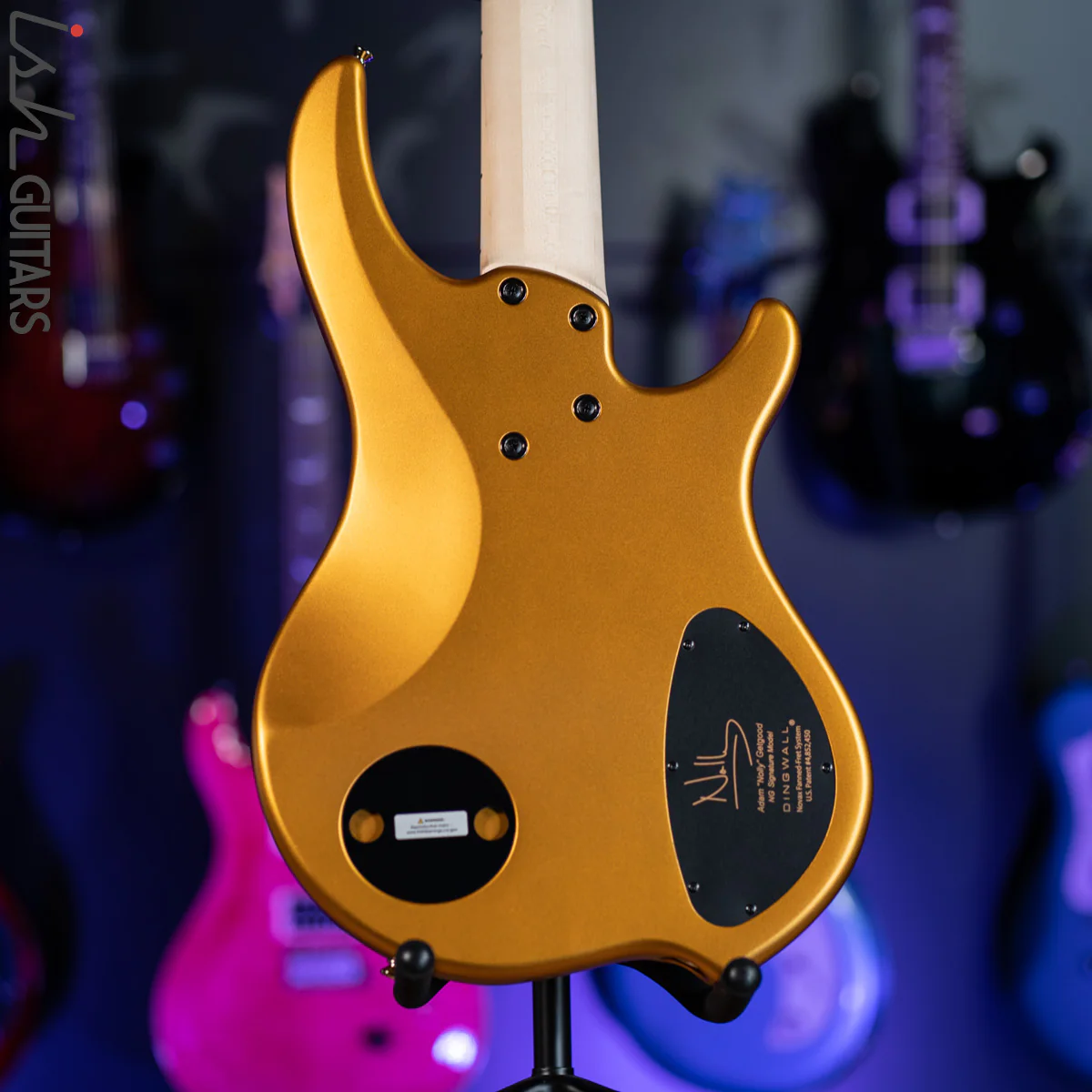 Dingwall NG-3 5-String Bass Left Handed Metallic Gold Matte - Image 8