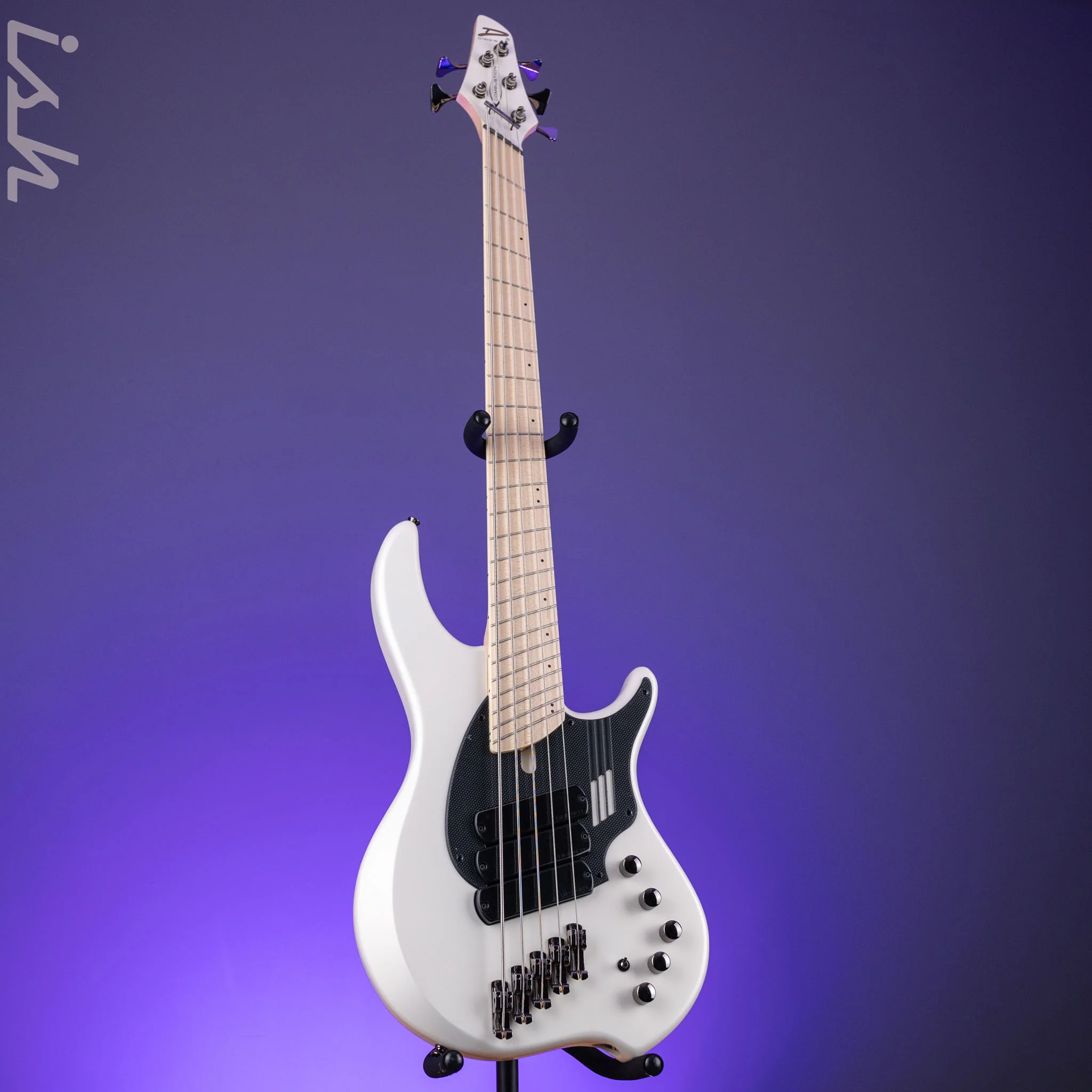 Dingwall NG-3 5-String Bass Matte Ducati Pearl White - Image 2
