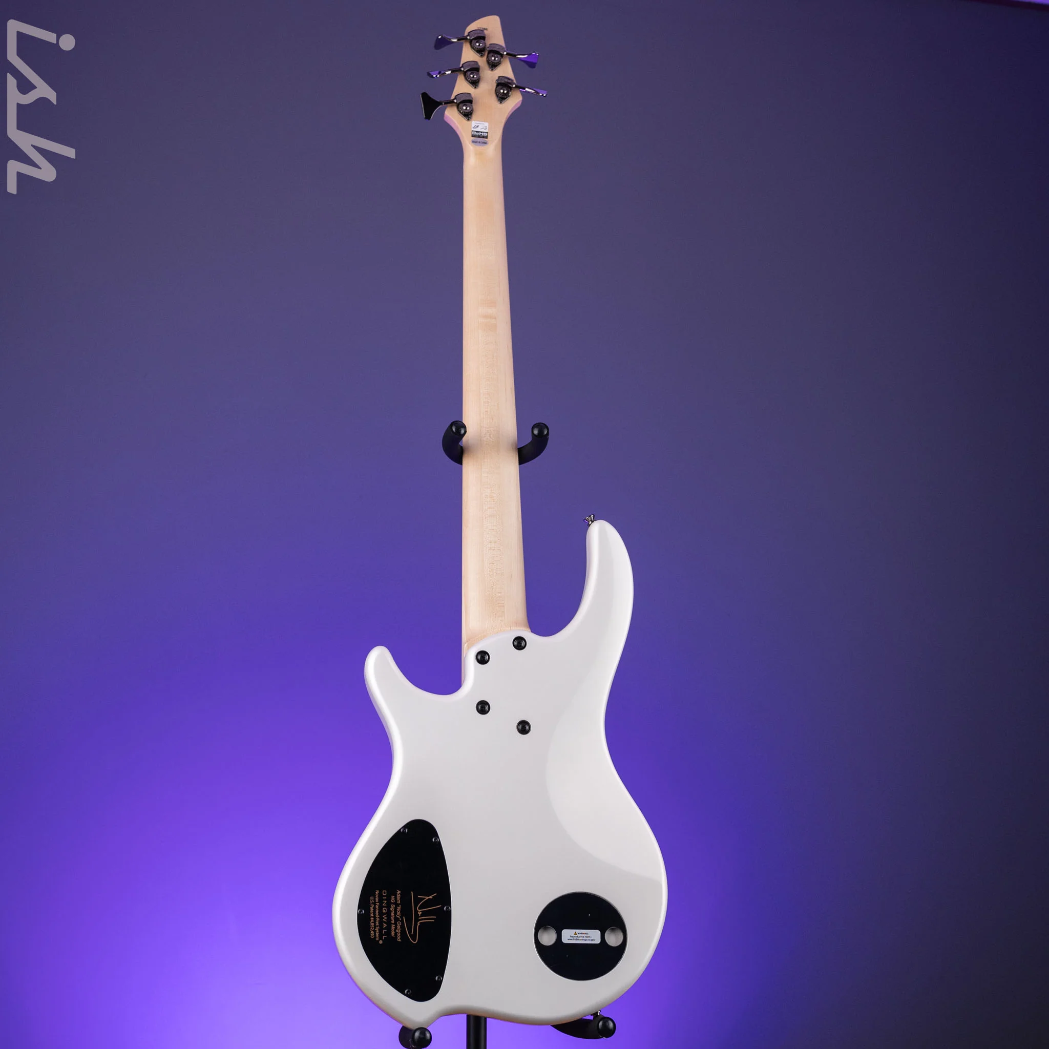 Dingwall NG-3 5-String Bass Matte Ducati Pearl White - Image 6