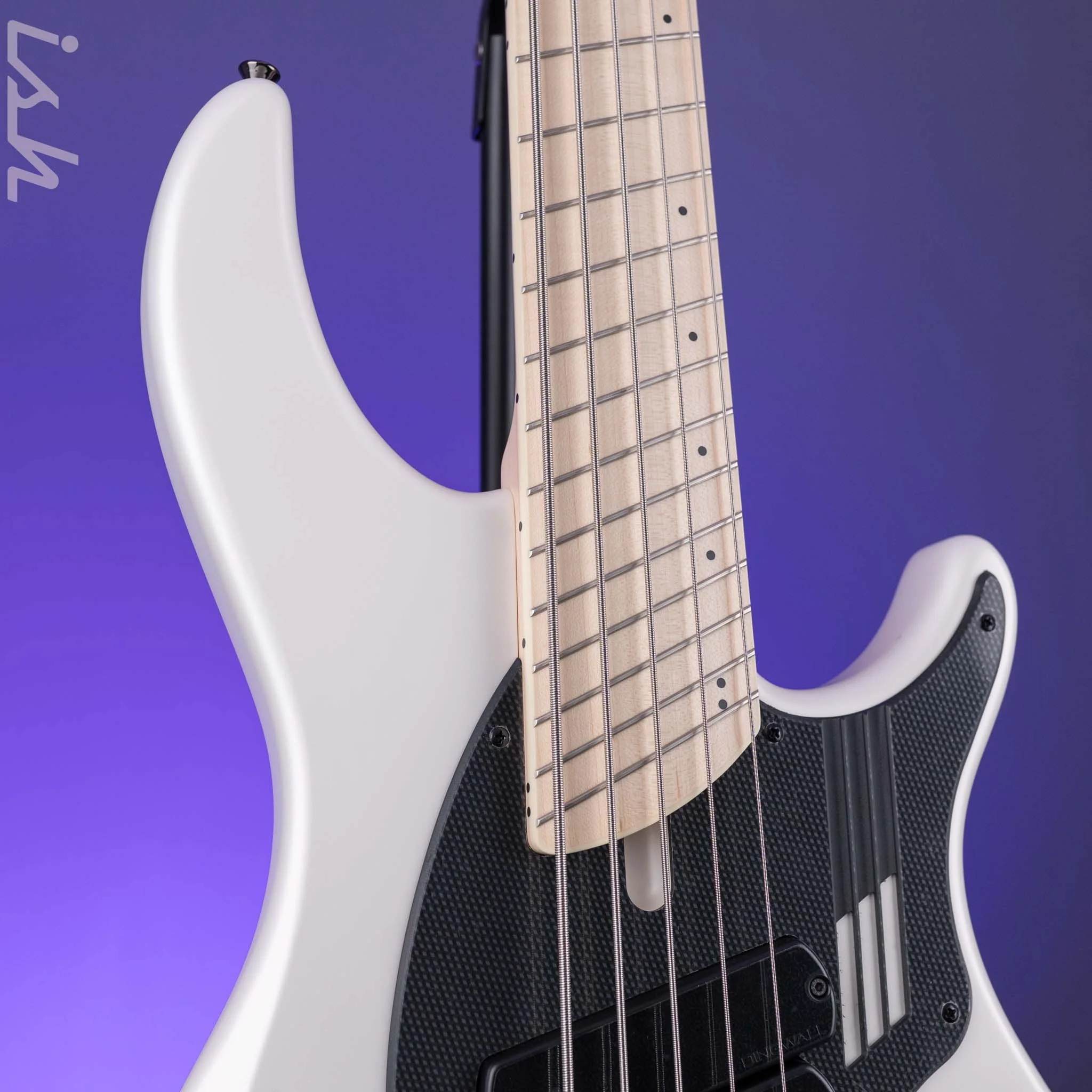 Dingwall NG-3 5-String Bass Matte Ducati Pearl White B-Stock - Image 3