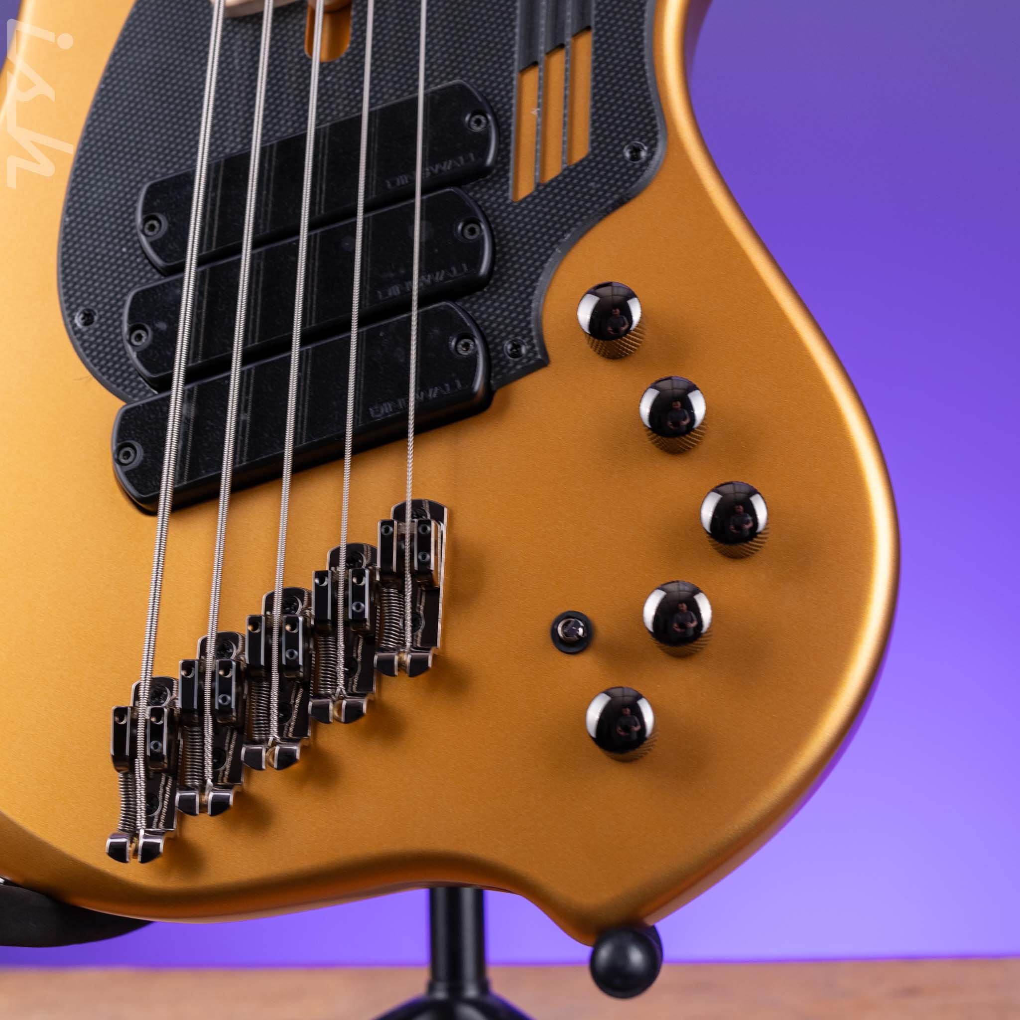 Dingwall NG-3 5-String Bass Matte Gold Metallic - Image 4