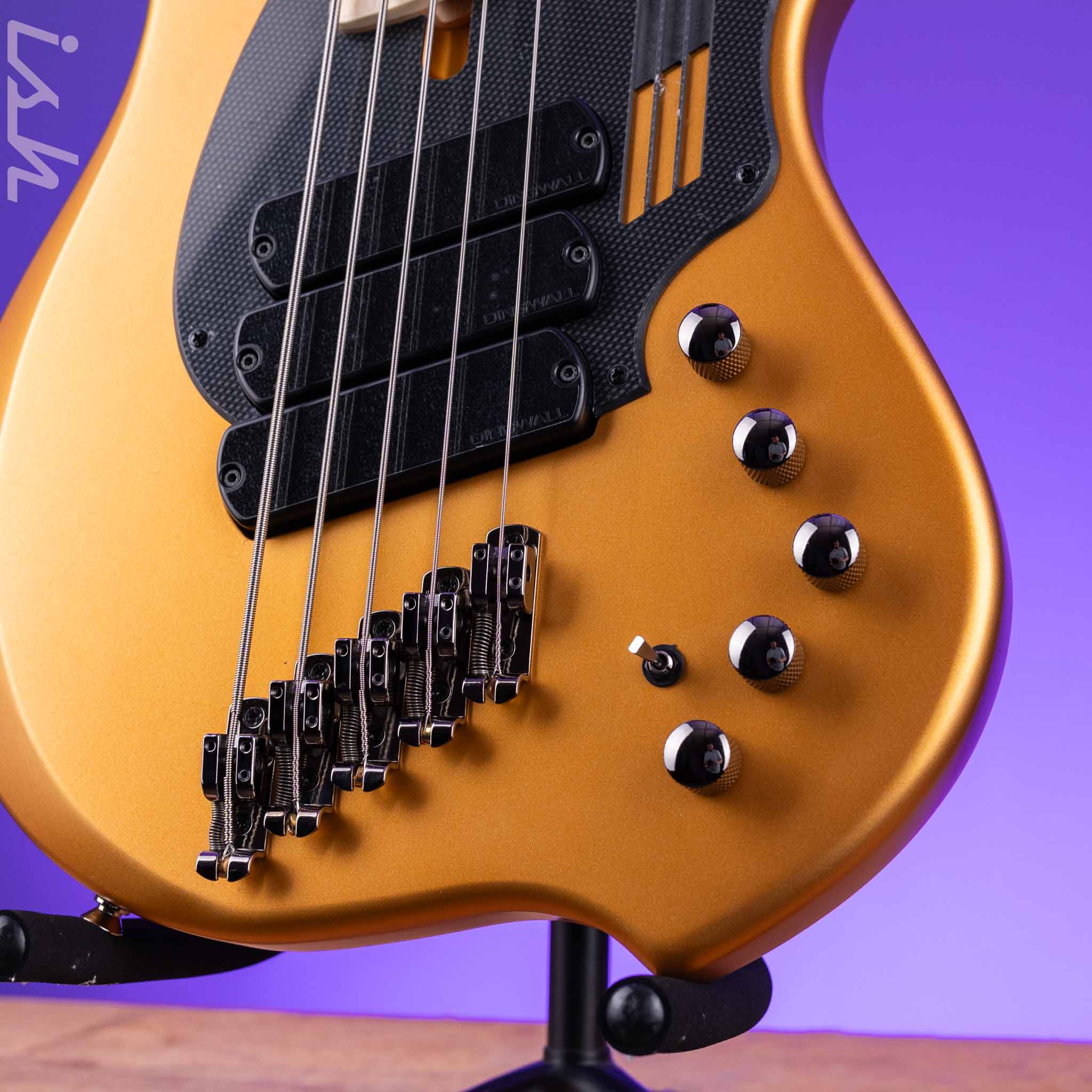 Dingwall NG-3 5-String Bass Matte Gold Metallic - Image 4