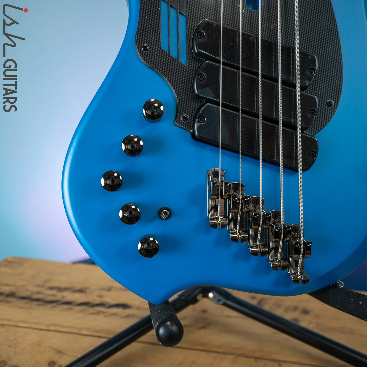 Dingwall NG-3 5-String Left-Handed Bass Laguna Seca Blue - Image 4