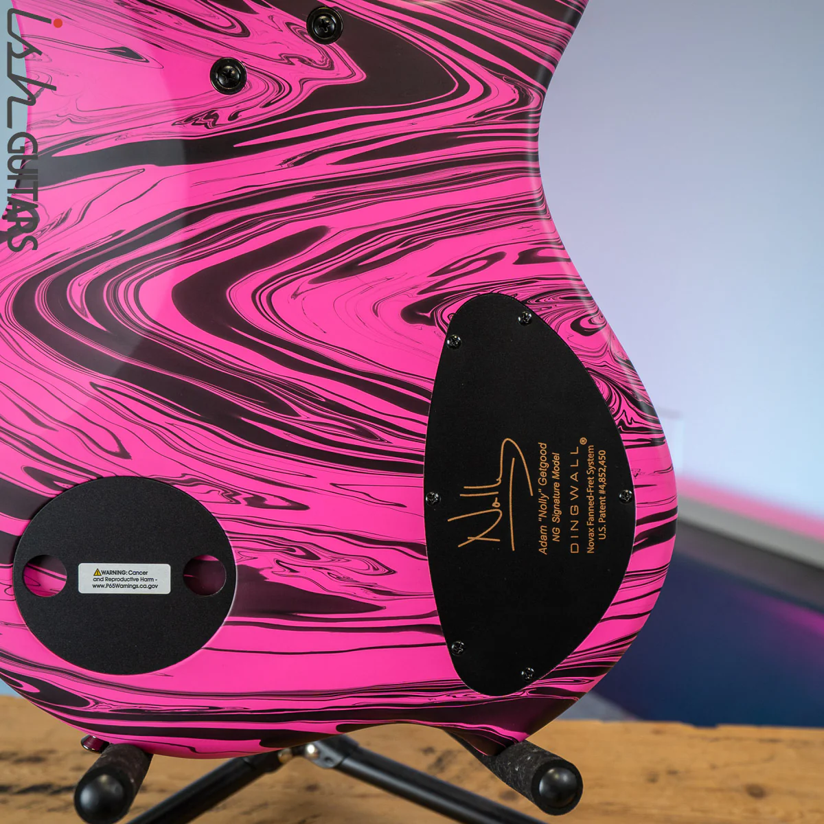 Dingwall NG-3 5-String Left-Handed Bass Matte Pink Swirl - Image 10