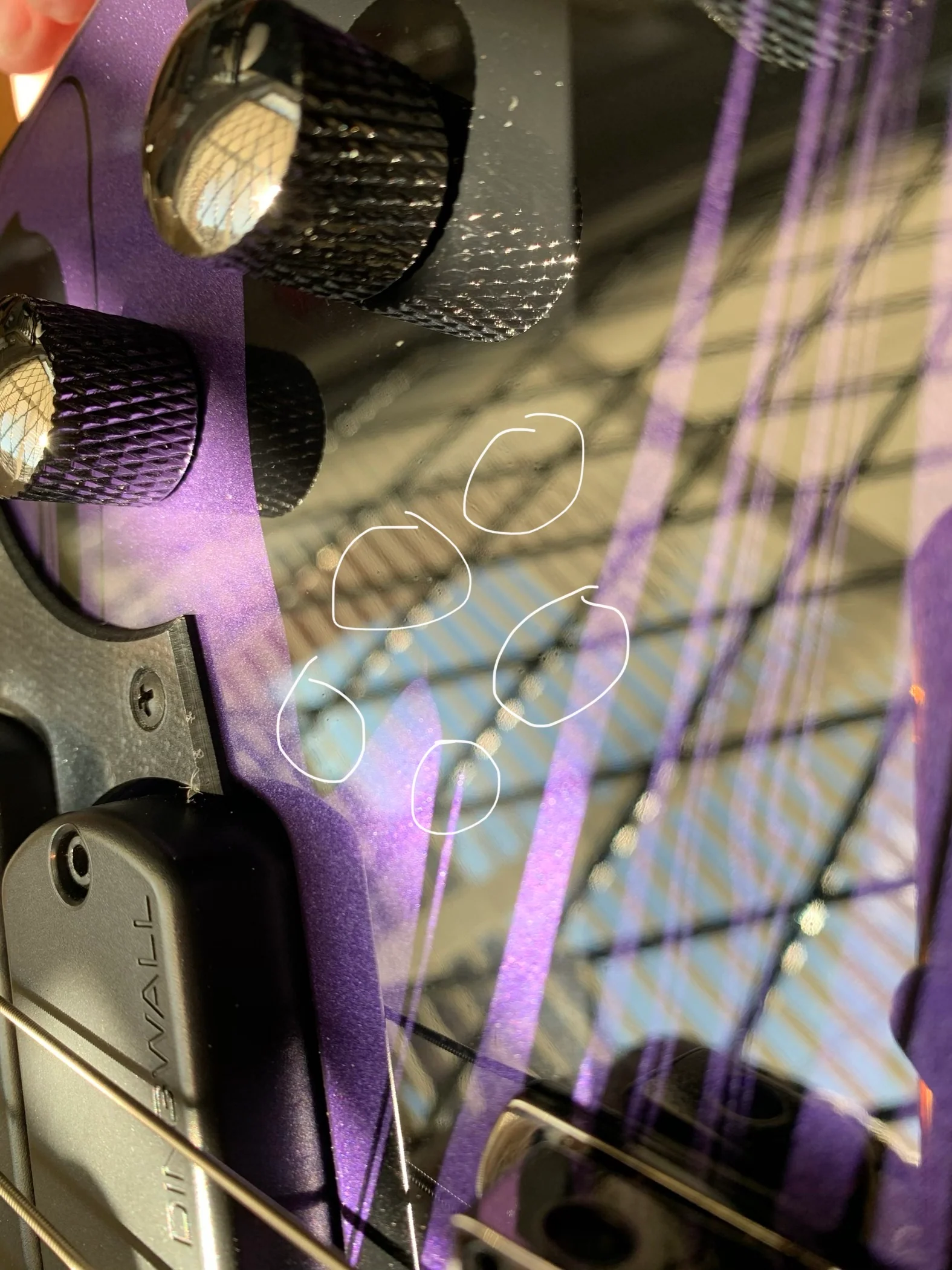 Dingwall NG-3 5-String Purple Metallic Swirl B-STOCK - Image 11