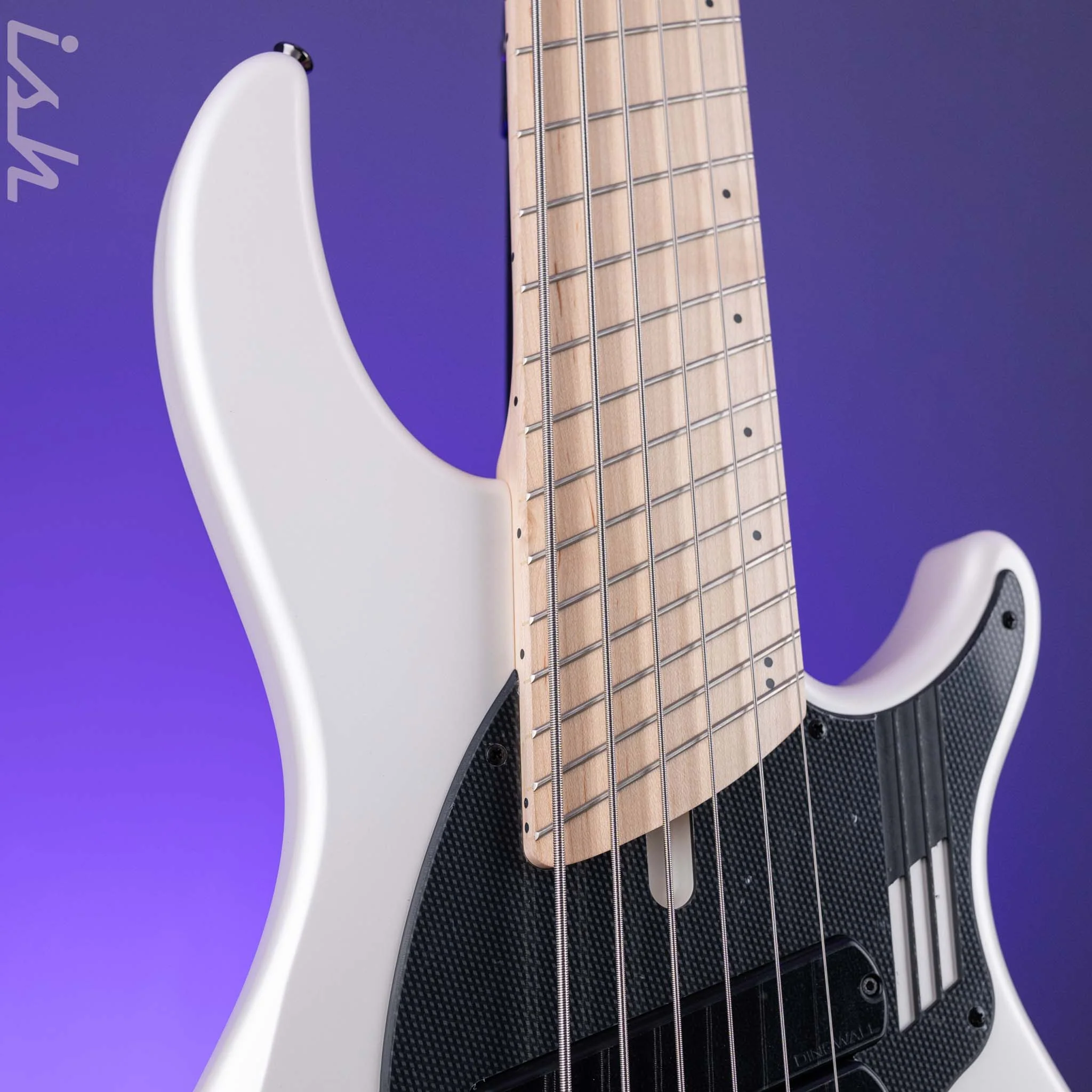Dingwall NG-3 6-String Bass Matte Ducati Pearl White - Image 3