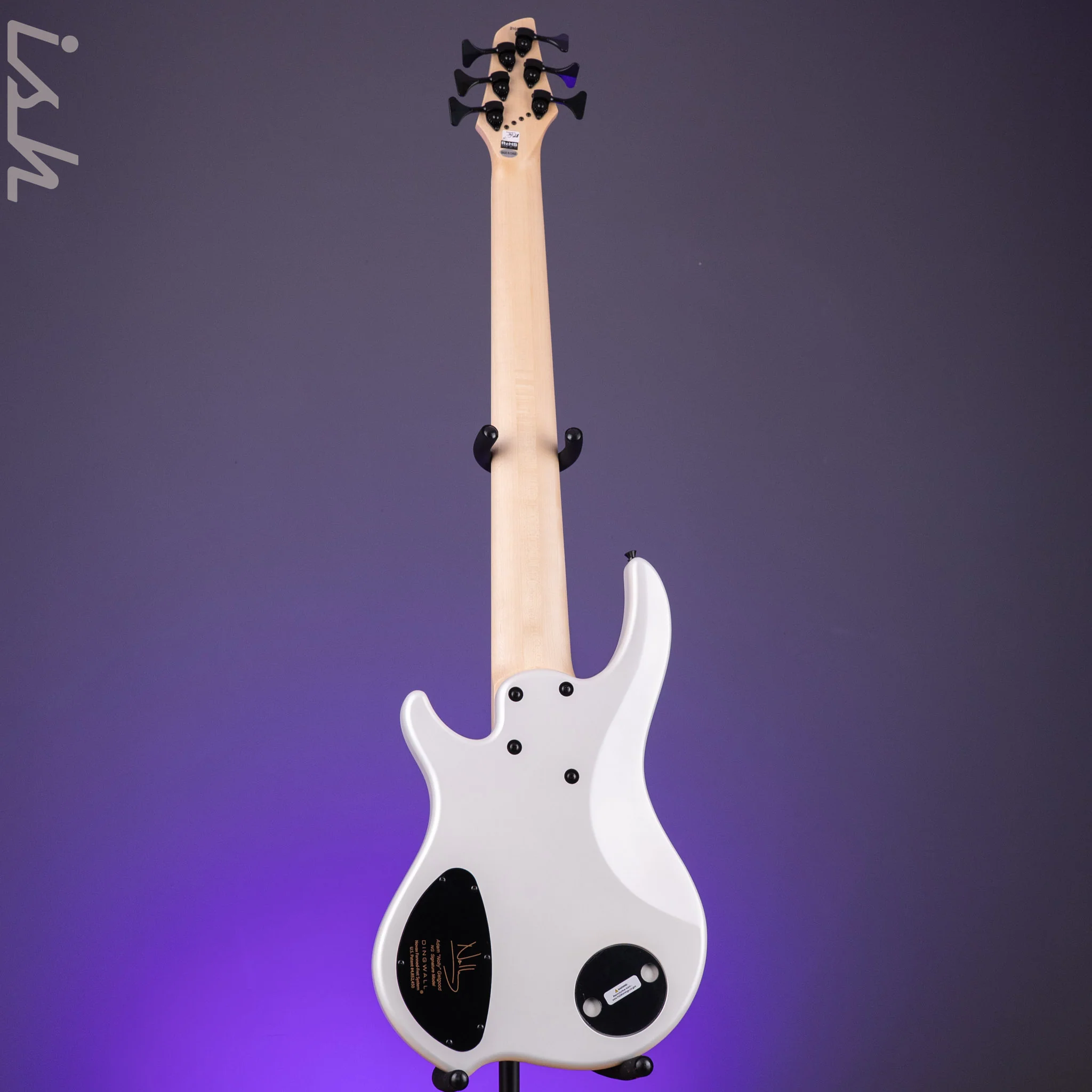 Dingwall NG-3 6-String Bass Matte Ducati Pearl White - Image 8