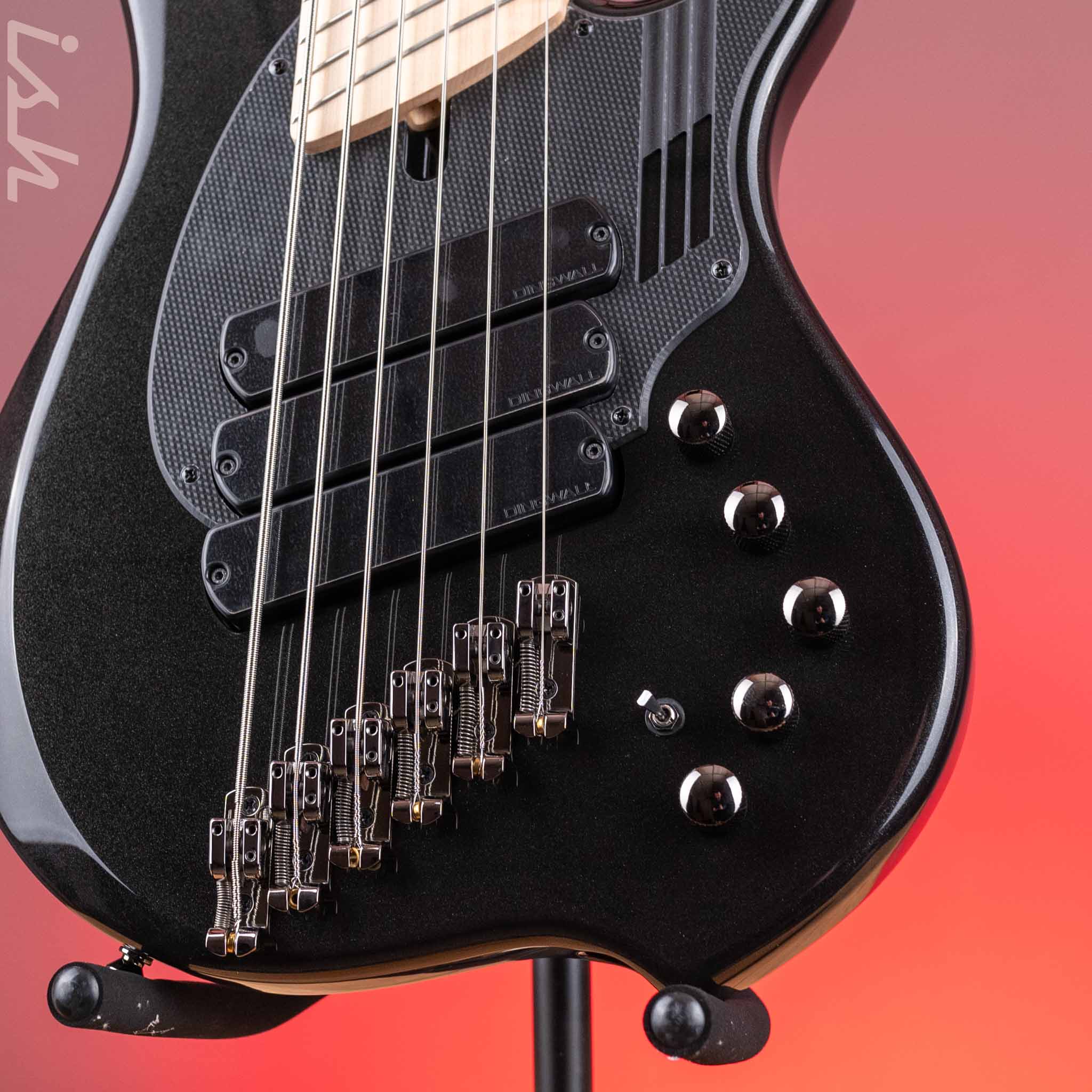 Dingwall NG-3 6-String Bass Metallic Black - Image 4