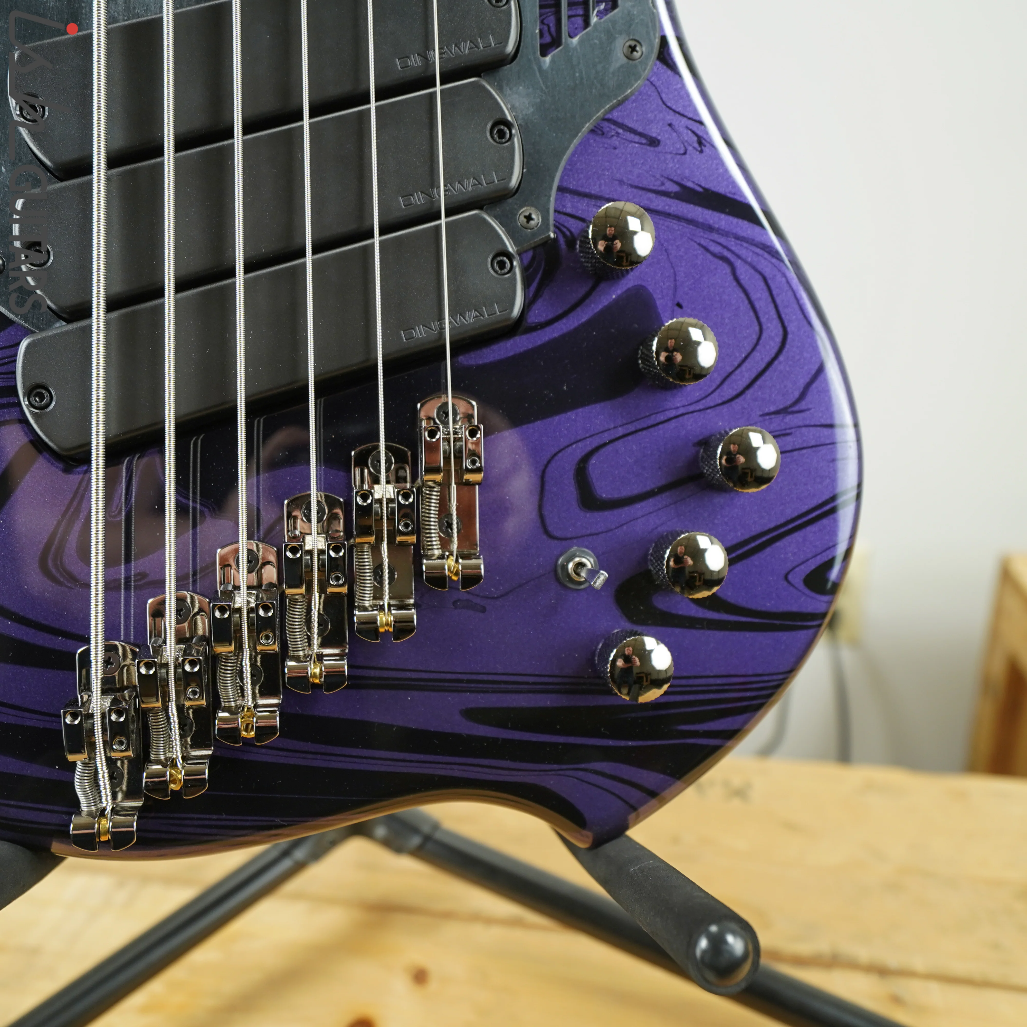 Dingwall NG-3 6 String Bass Purple Metallic Swirl - Image 4
