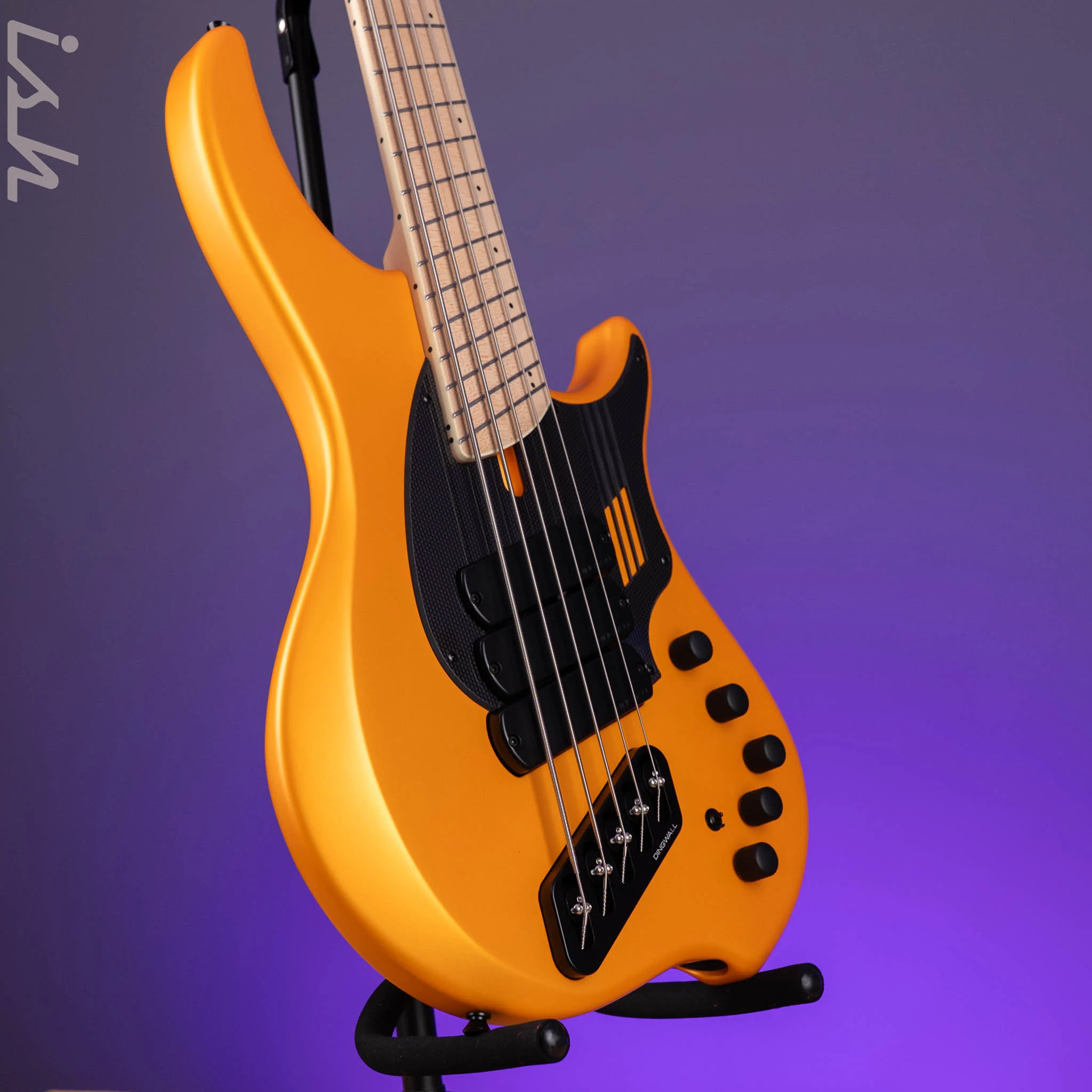 Dingwall NG3 5-String Bass Lamborghini Matte Orange NAMM Display - Image 3