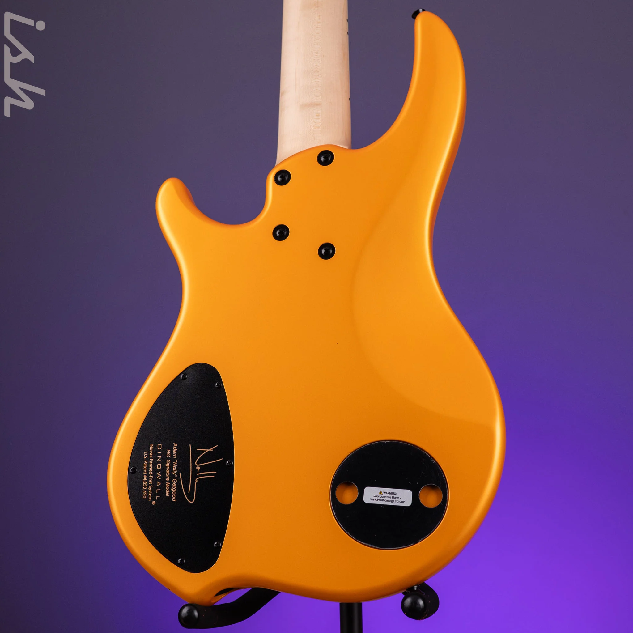 Dingwall NG3 5-String Bass Lamborghini Matte Orange NAMM Display - Image 9