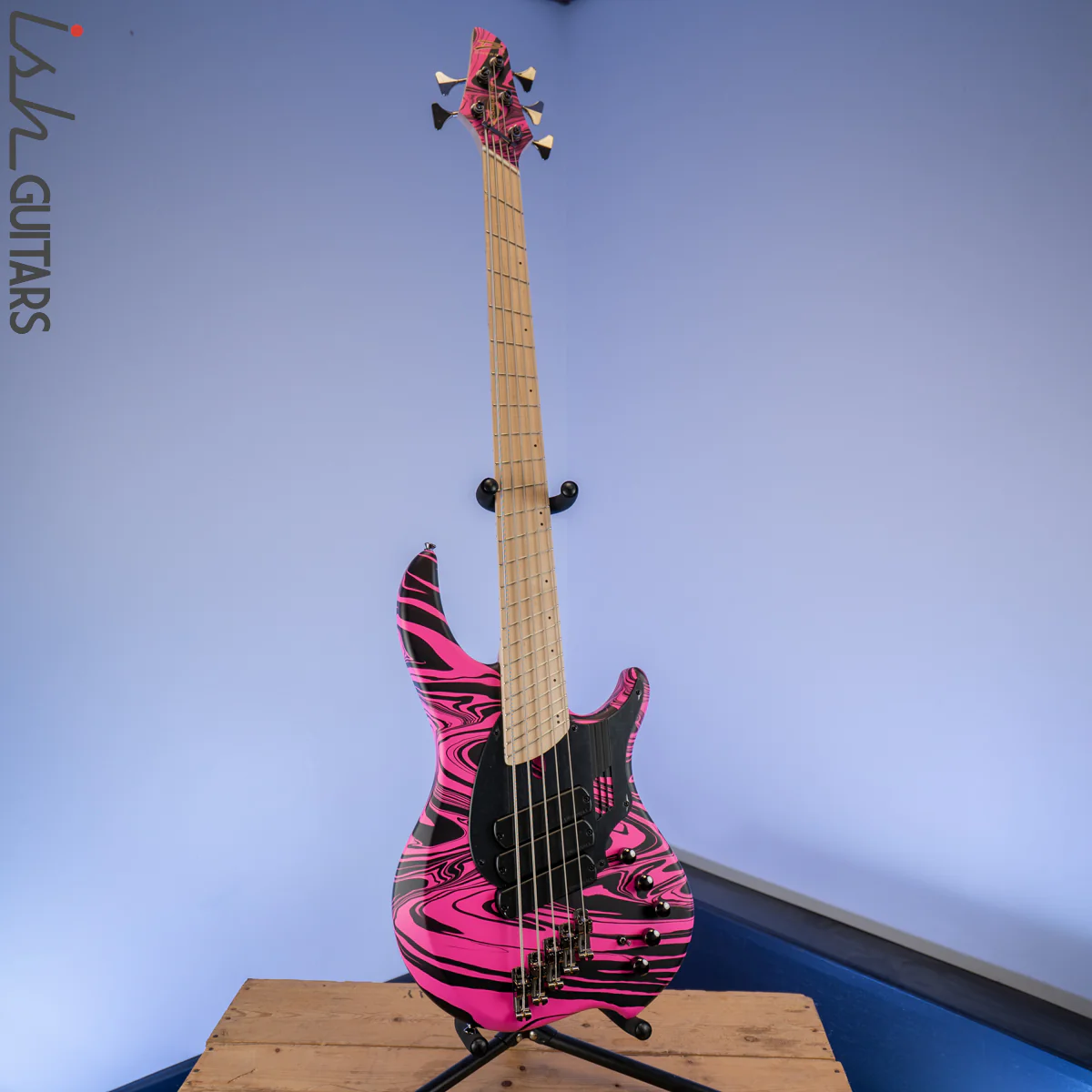 Dingwall NG-3 Matte Pink Swirl 5-String Bass - Image 2